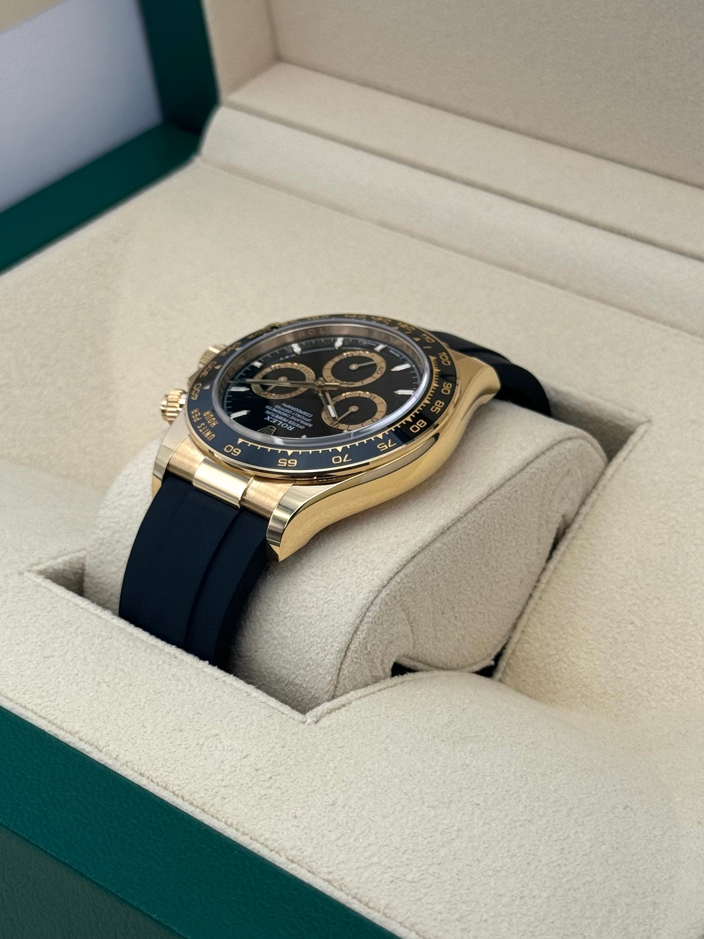 NEW 2024 Rolex Daytona 40mm 126518LN Yellow Gold Oysterflex Black Dial