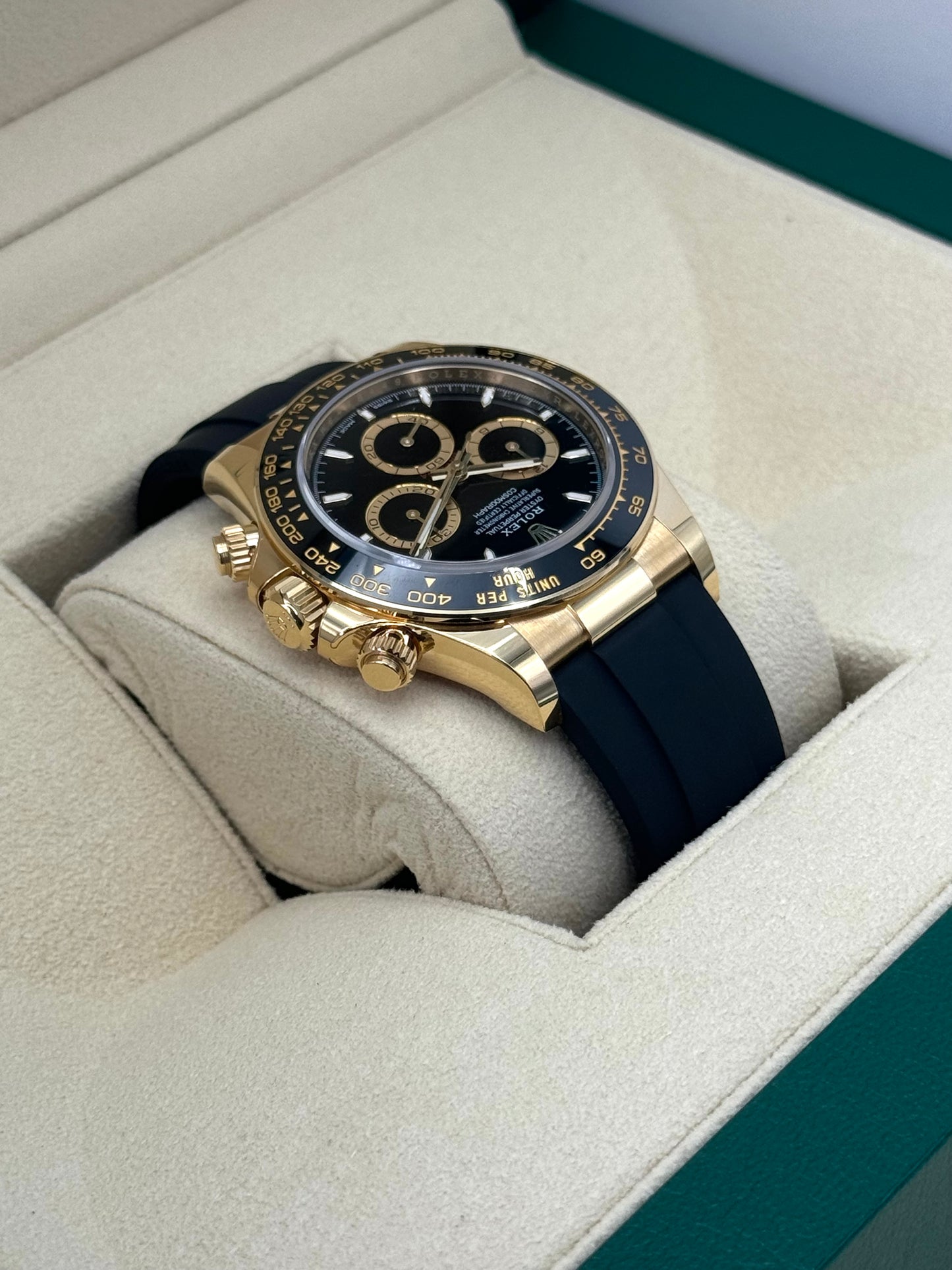 NEW 2024 Rolex Daytona 40mm 126518LN Yellow Gold Oysterflex Black Dial