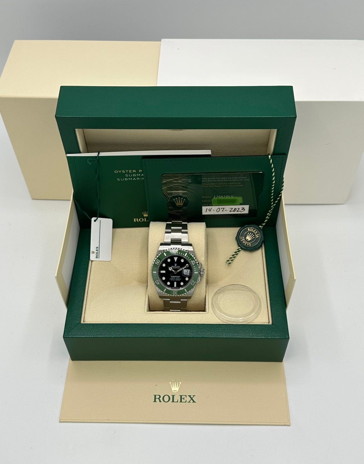 New 2023 Rolex Submariner Starbucks 322687F5 Stainless Steel MK2 Dial - MyWatchLLC