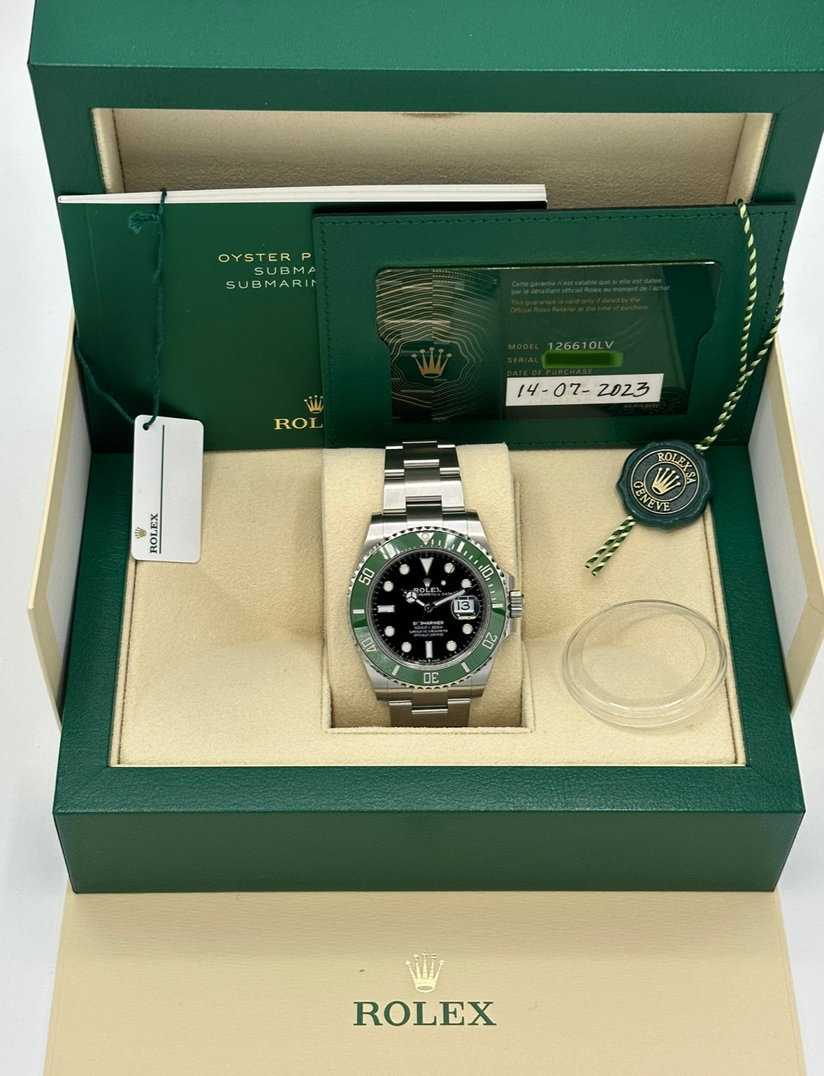 New 2023 Rolex Submariner Starbucks 322687F5 Stainless Steel MK2 Dial - MyWatchLLC