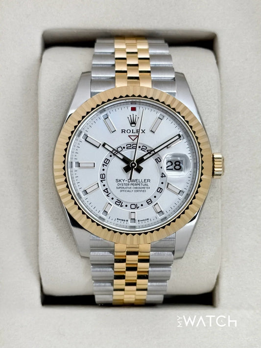 NEW 2025 Rolex Sky-Dweller 42mm 336933 Jubilee White Dial