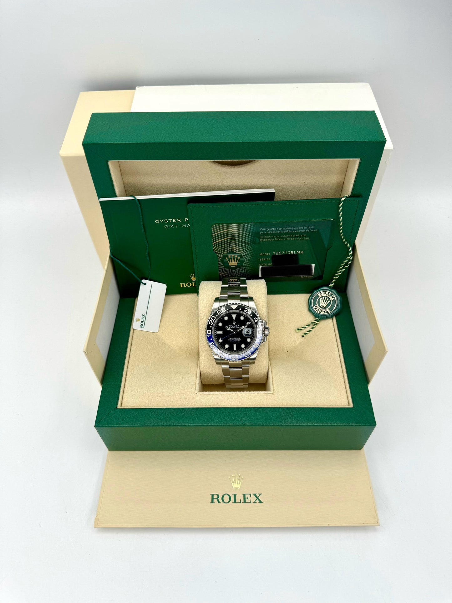 2021 Rolex GMT-Master II "Batman" 40mm 126710BLNR Oyster Black Dial - MyWatchLLC