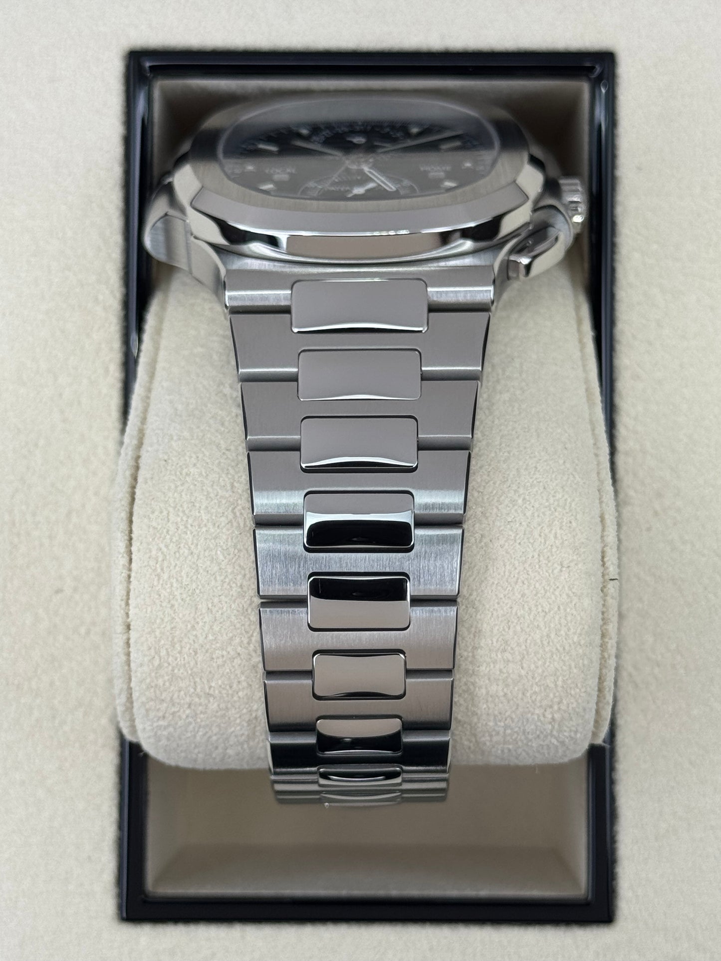 2023 Patek Philippe Nautilus Travel Time Chronograph 40.5mm 5990/1A-011 Black Dial - MyWatchLLC
