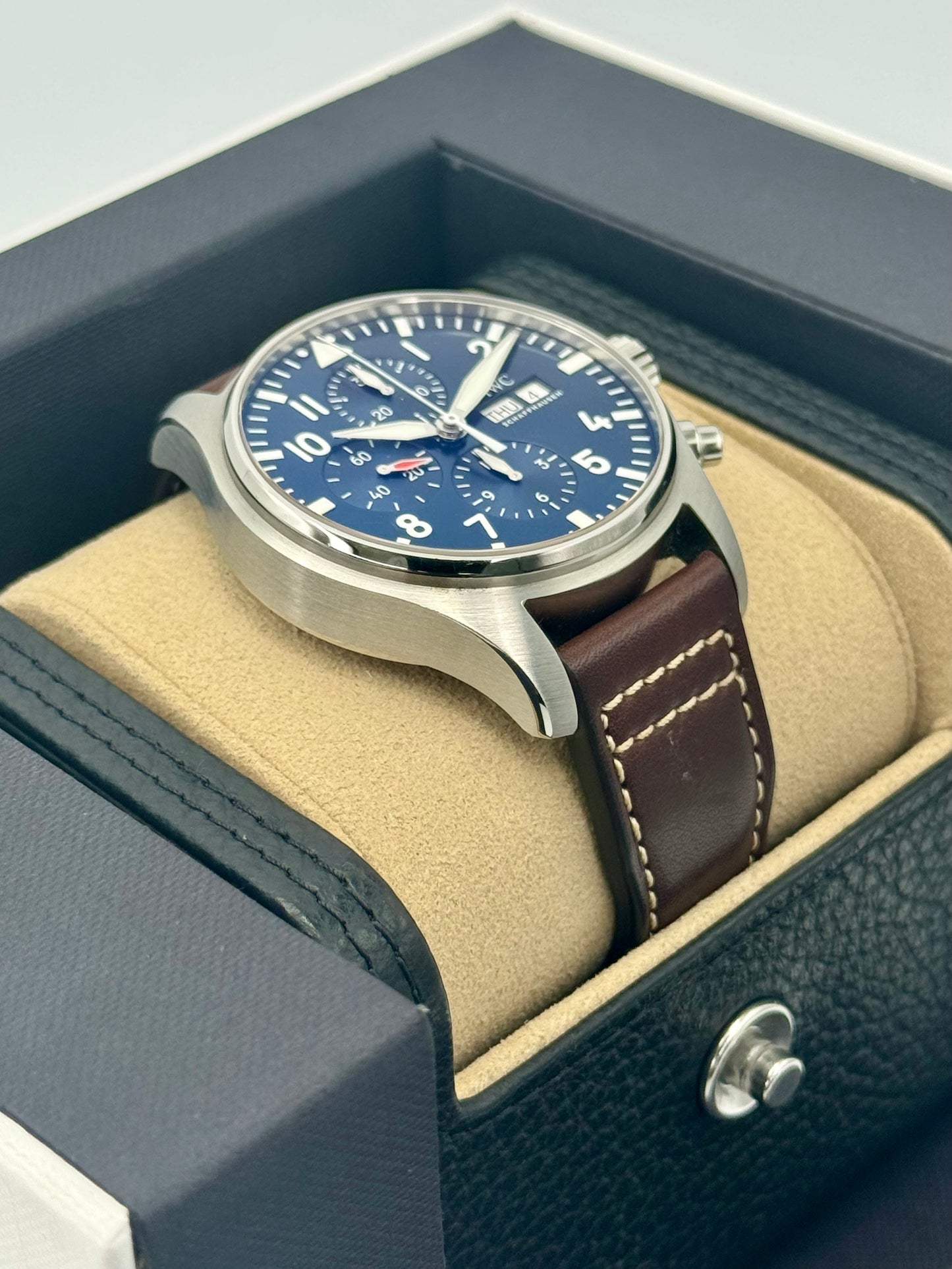 2022 IWC Pilot's Chronograph 43mm IW377714 Stainless Steel Blue Dial