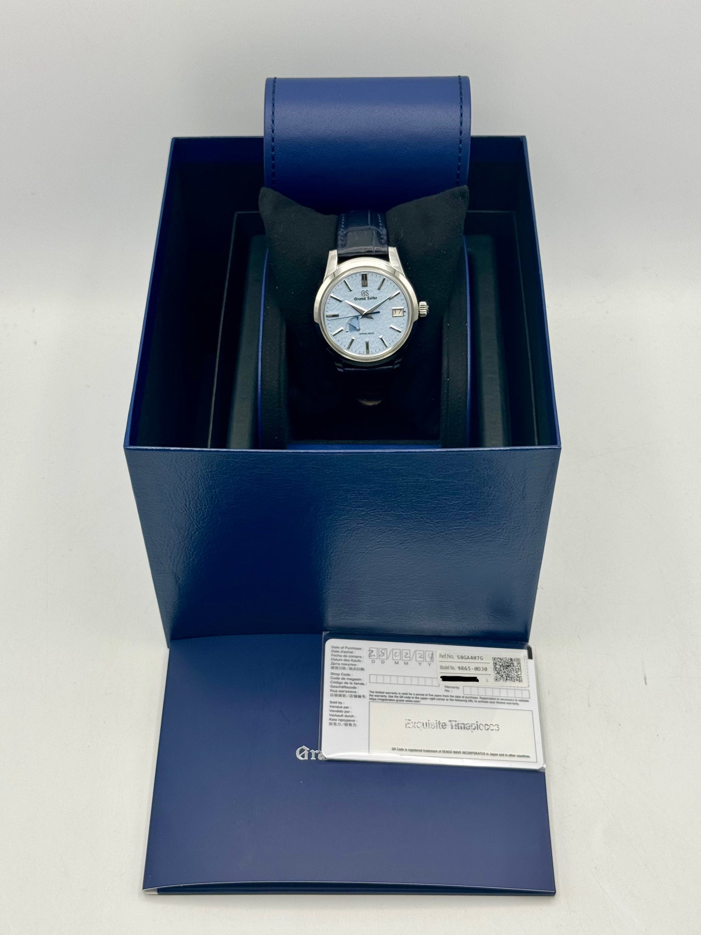 NEW 2024 Grand Seiko Elegance Collection 40.2mm SBGA407G Blue Dial