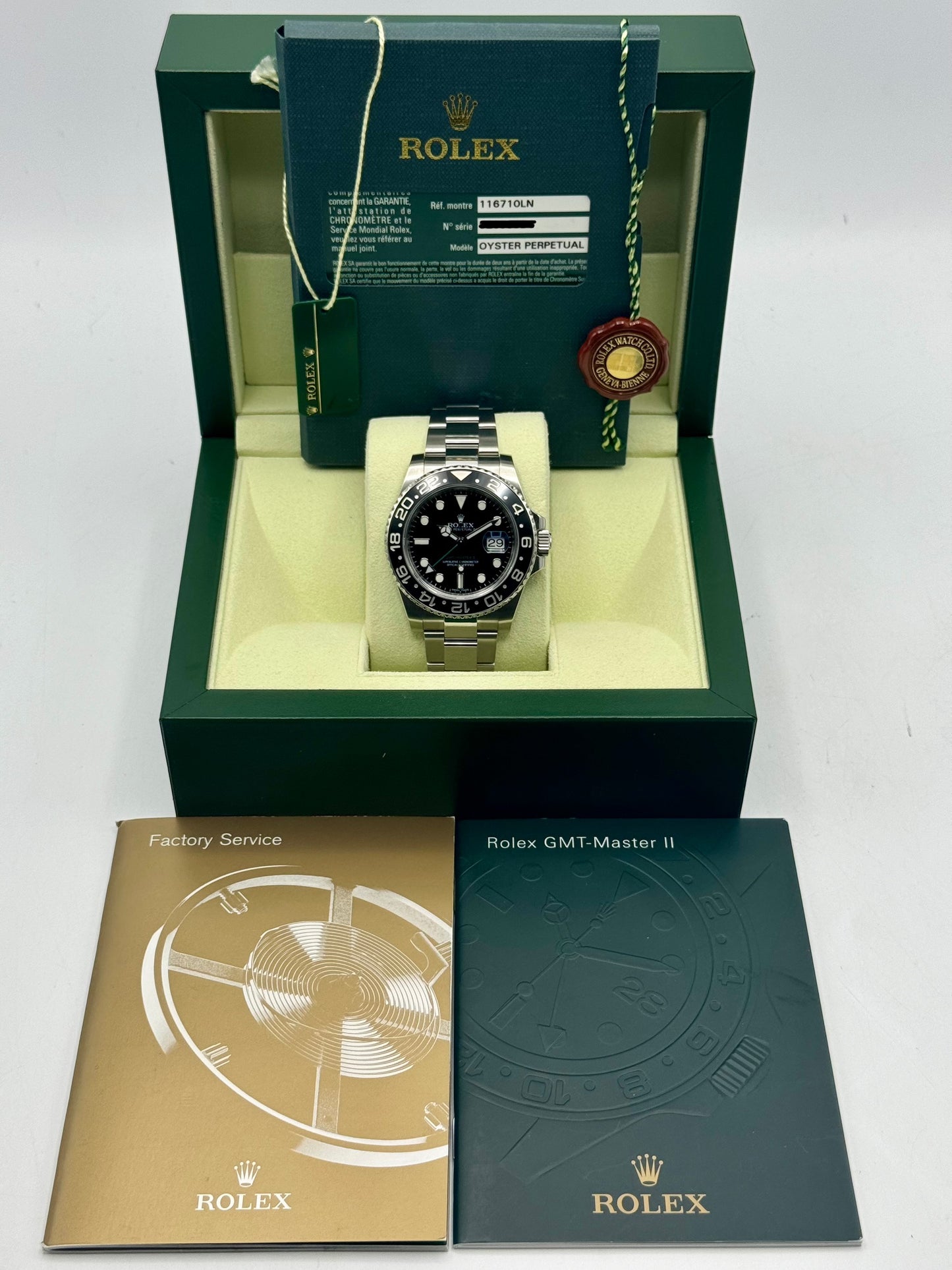 2013 Rolex GMT-Master II 40mm 116710LN Stainless Steel Black Dial