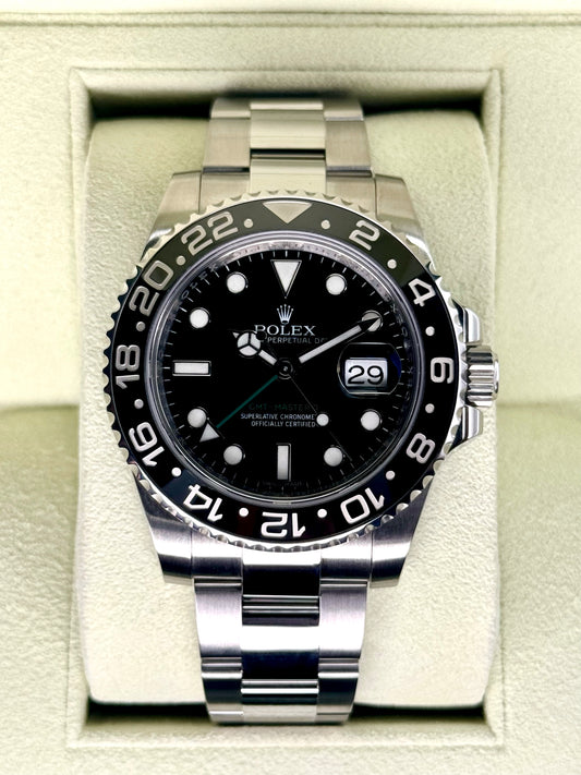 2013 Rolex GMT-Master II 40mm 116710LN Stainless Steel Black Dial