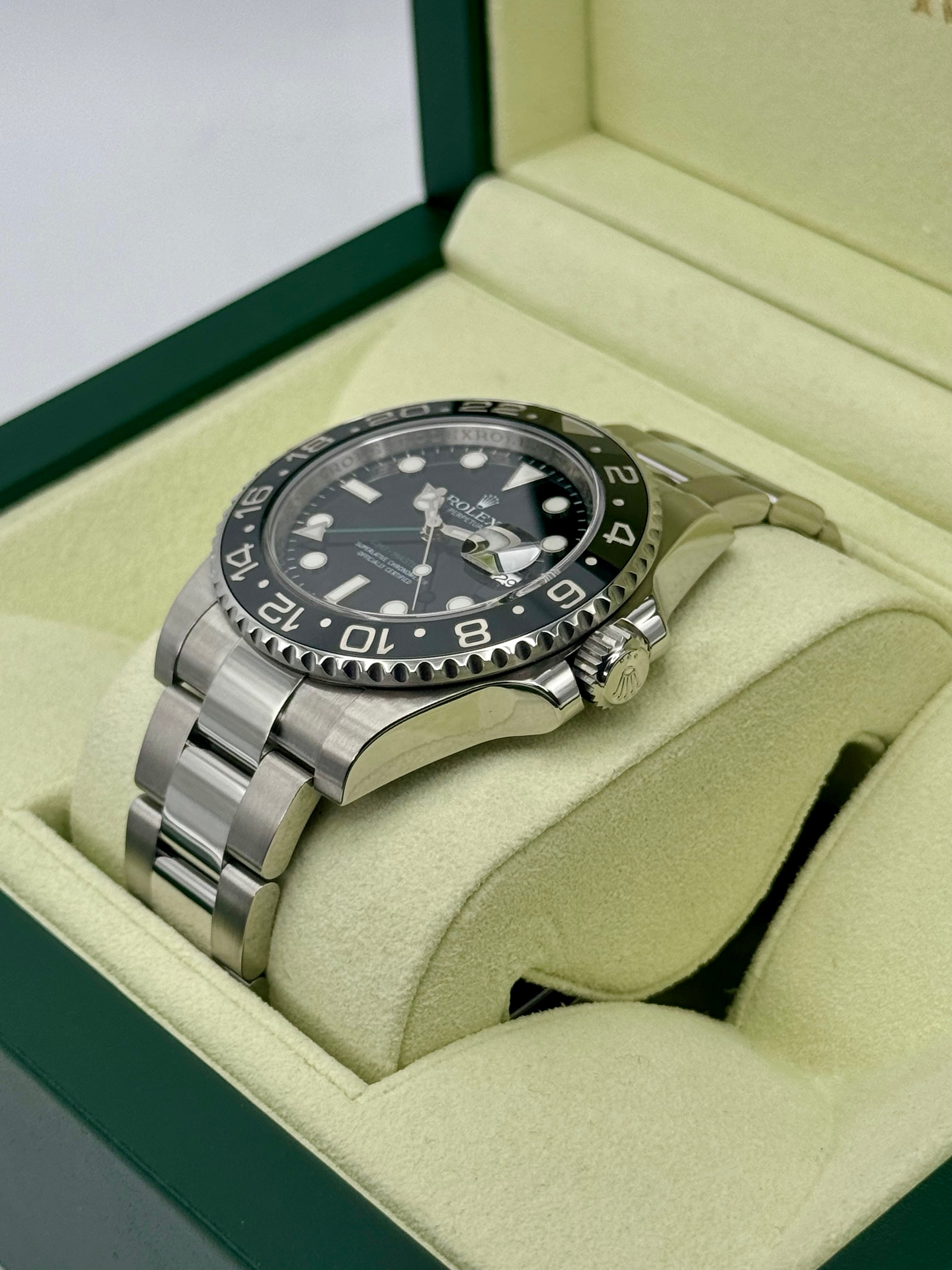 2013 Rolex GMT Master II 40mm 116710LN Stainless Steel Black Dial MyWatchLLC