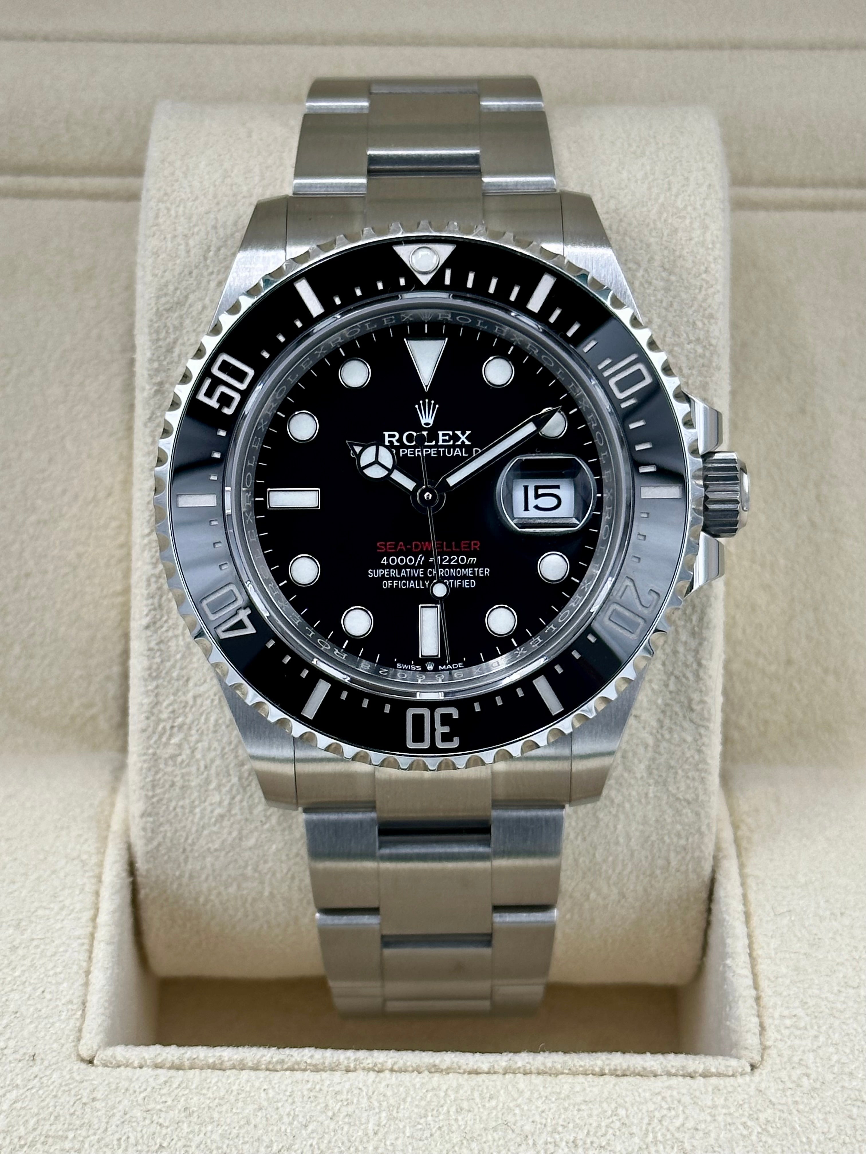 2022 Rolex Sea Dweller 43mm 126600 Black Dial