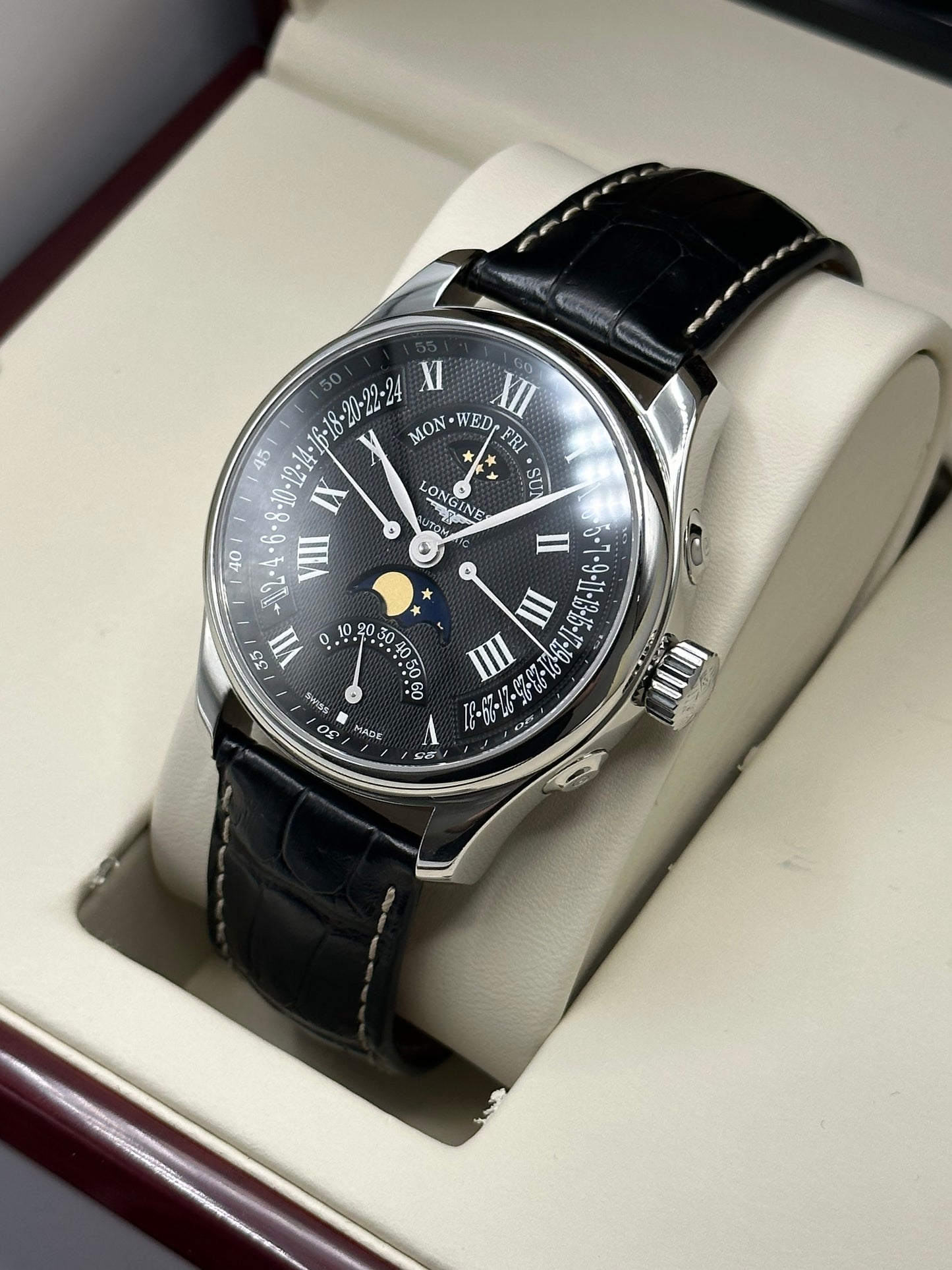 2017 Longines L2.739.4.51.6 Master Moonphase GMT - MyWatchLLC