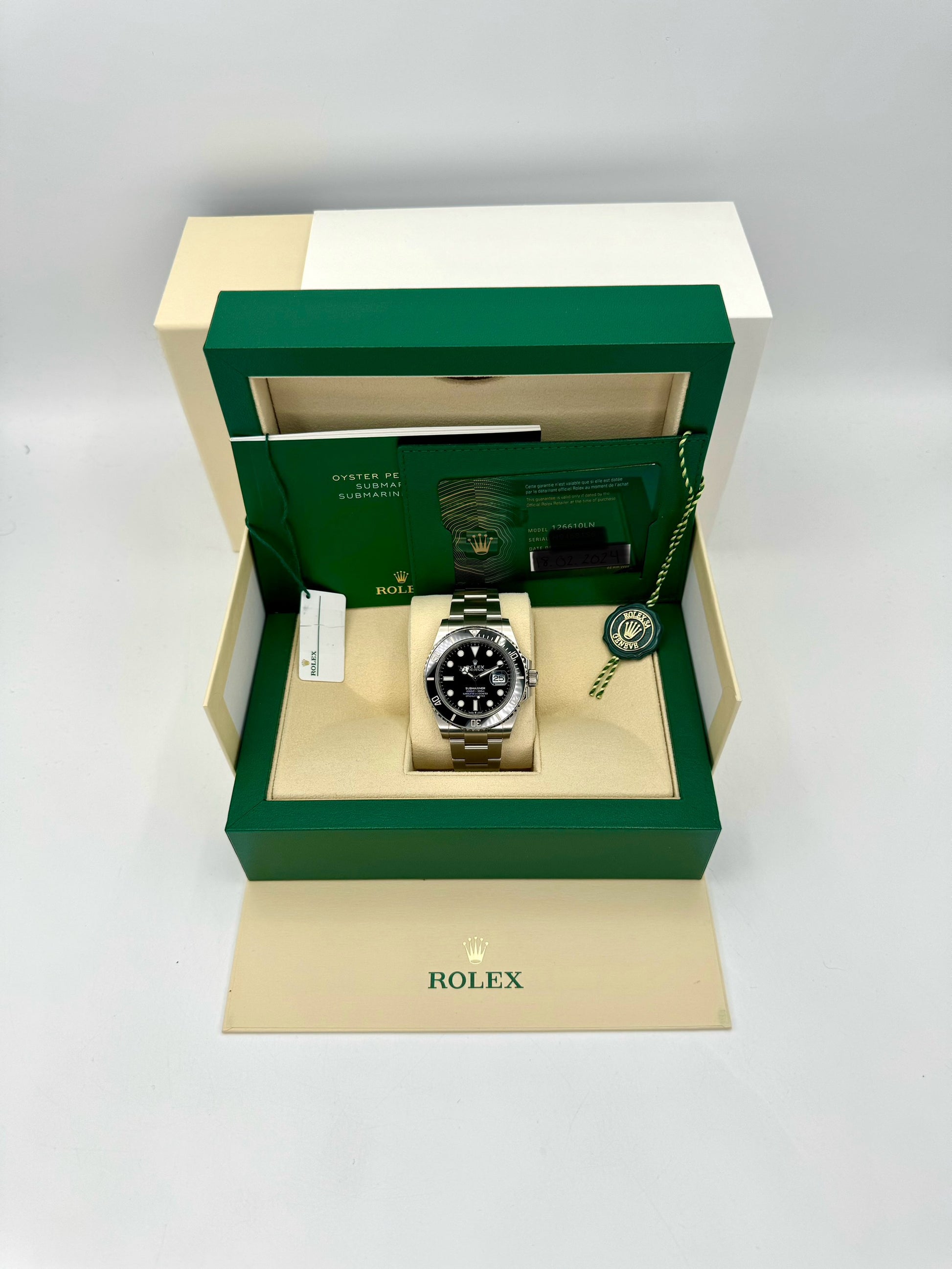 NEW 2024 Rolex Submariner 41mm 126610LN Stainless Steel Black Dial - MyWatchLLC