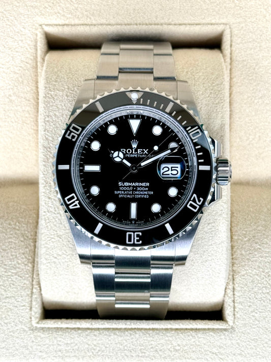 NEW 2024 Rolex Submariner 41mm 126610LN Stainless Steel Black Dial - MyWatchLLC