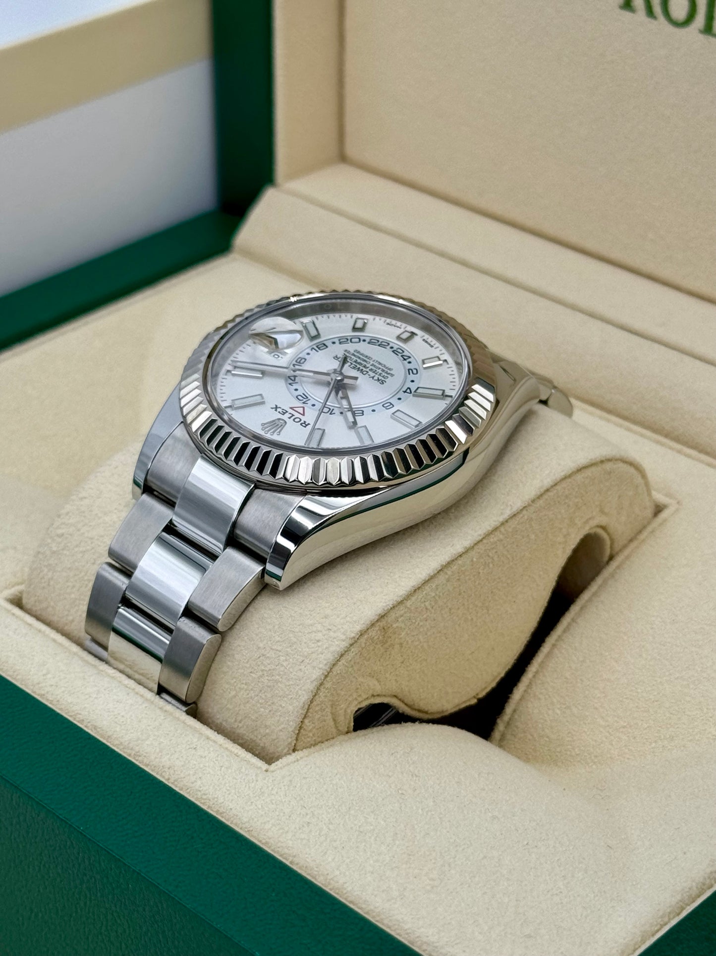 2023 Rolex Sky-Dweller 42mm 326934 Stainless Steel Oyster White Dial