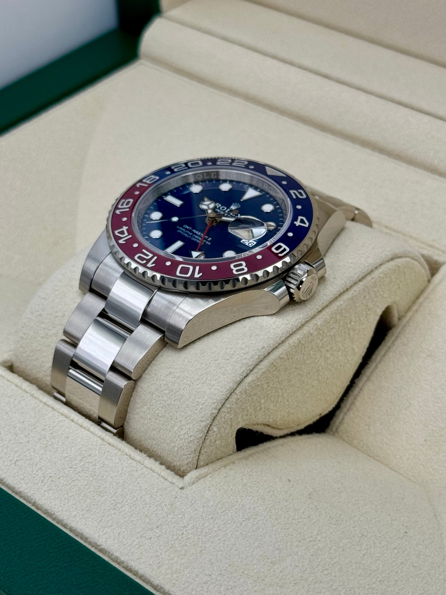 NEW 2024 Rolex GMT-Master II "Pepsi" 40mm 126719BLRO White Gold Oyster