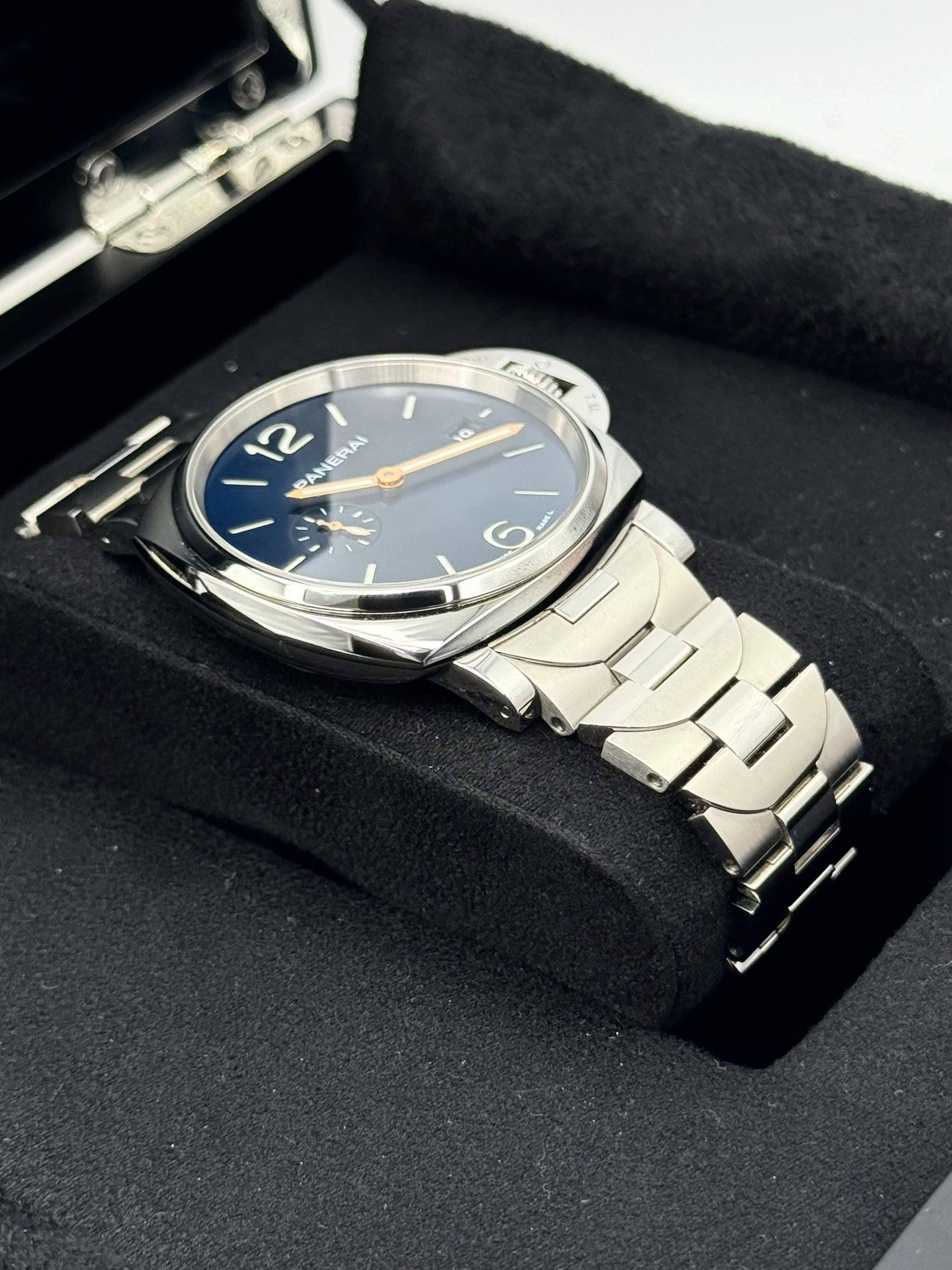 2023 Panerai Luminor Due 42mm PAM01124 Stainless Steel Blue Dial - MyWatchLLC