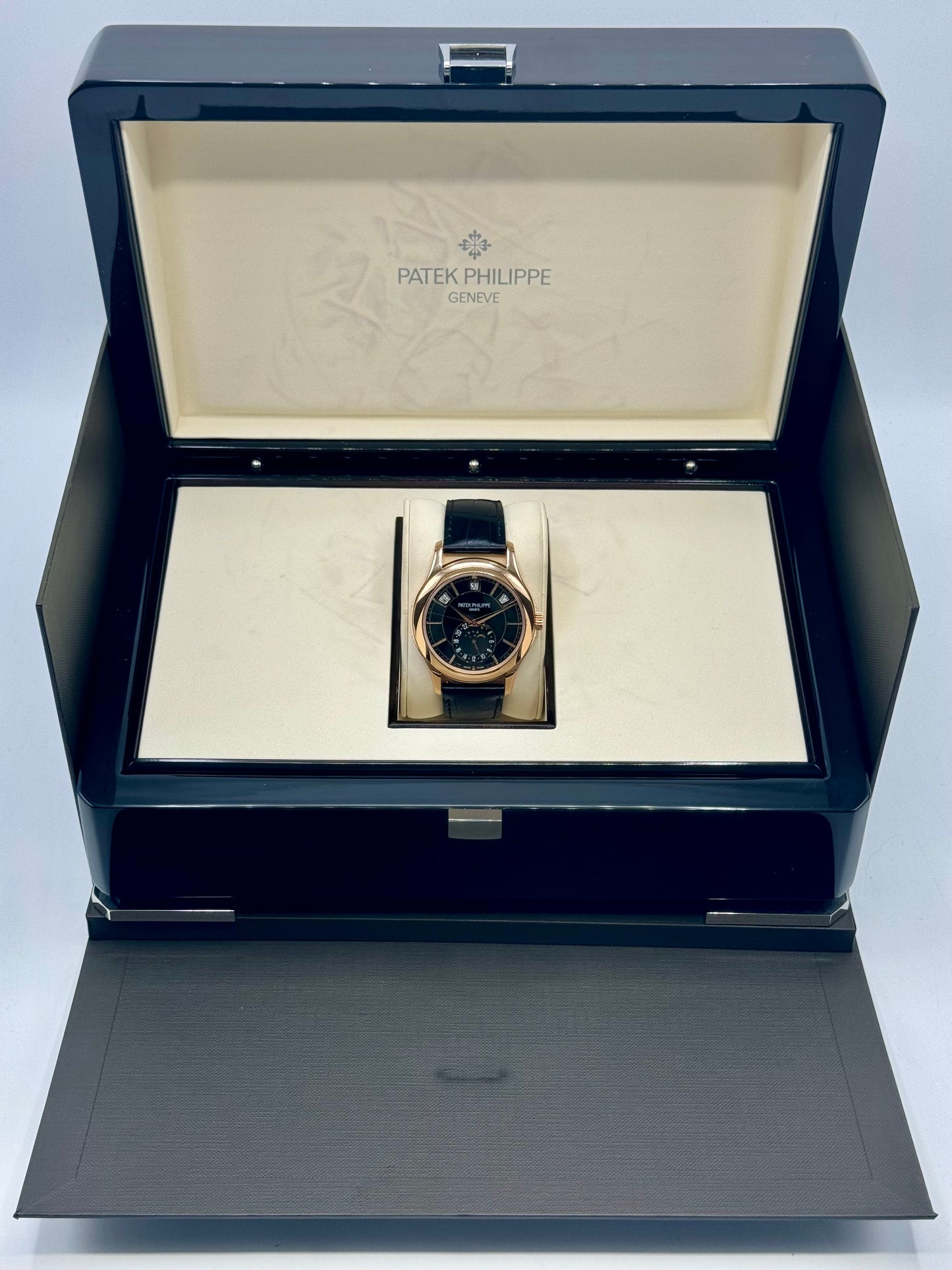 2014 Patek Philippe Annual Calander 40mm 5205R Rose Gold Black Dial