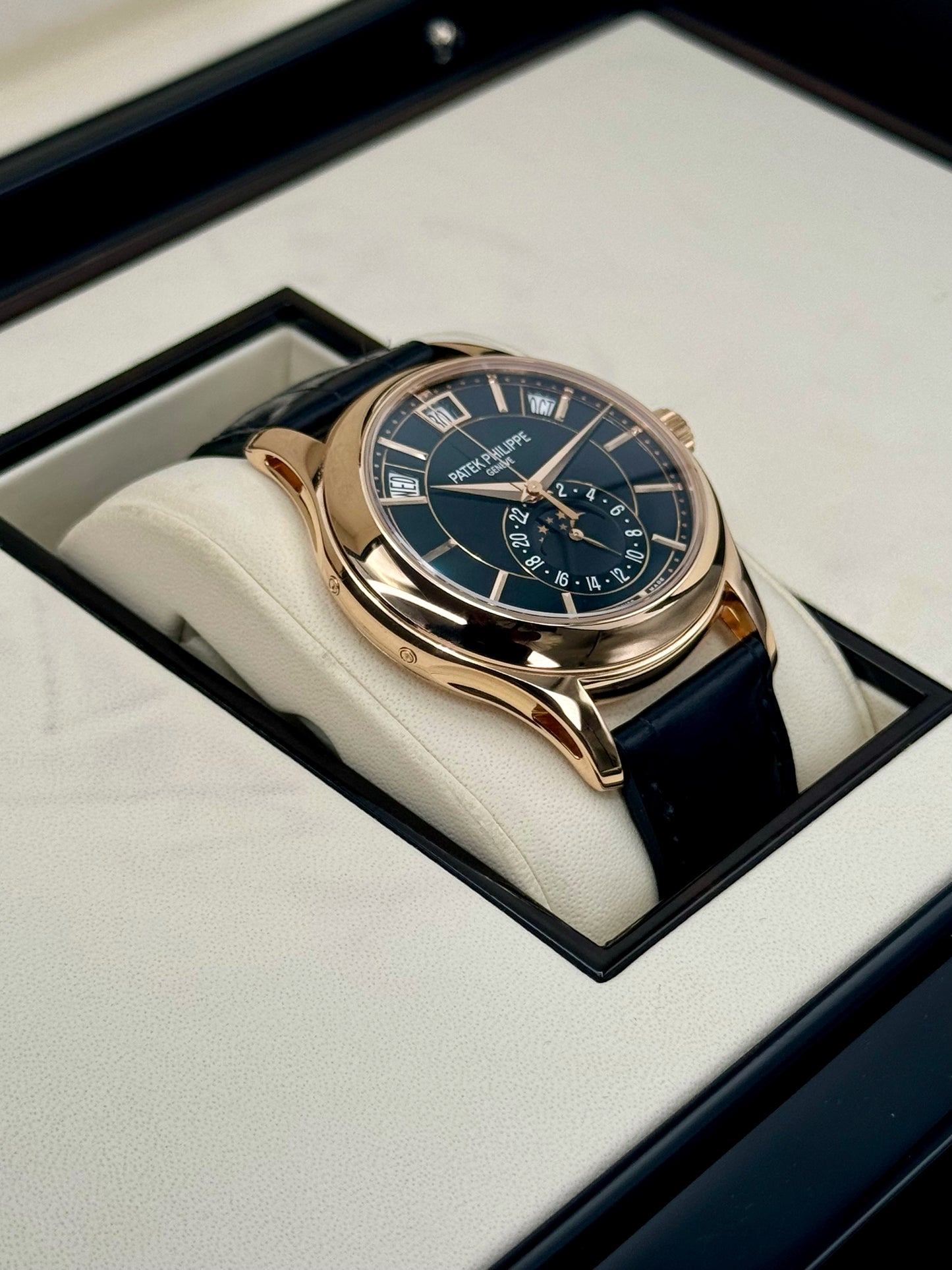 2014 Patek Philippe Annual Calander 40mm 5205R Rose Gold Black Dial