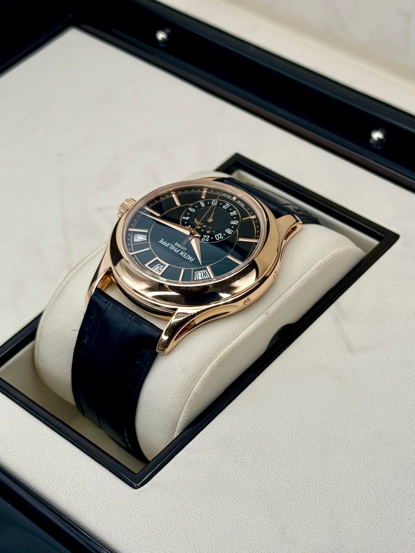 2014 Patek Philippe Annual Calander 40mm 5205R Rose Gold Black Dial