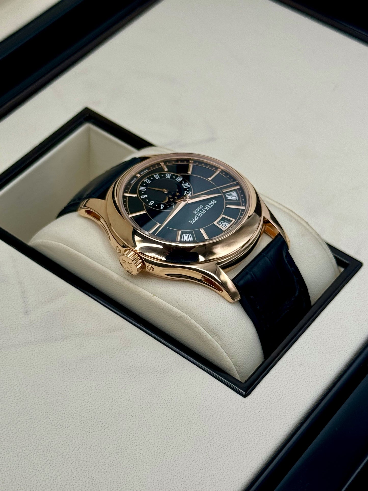 2014 Patek Philippe Annual Calander 40mm 5205R Rose Gold Black Dial