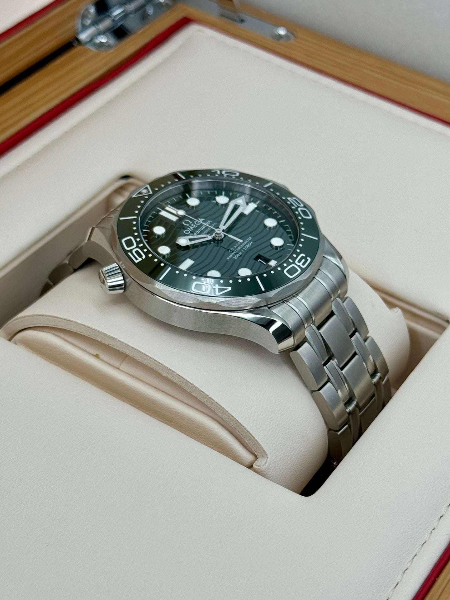 NEW 2023 Omega Seamaster Diver 300M 42mm 21030422110001 Green Dial - MyWatchLLC
