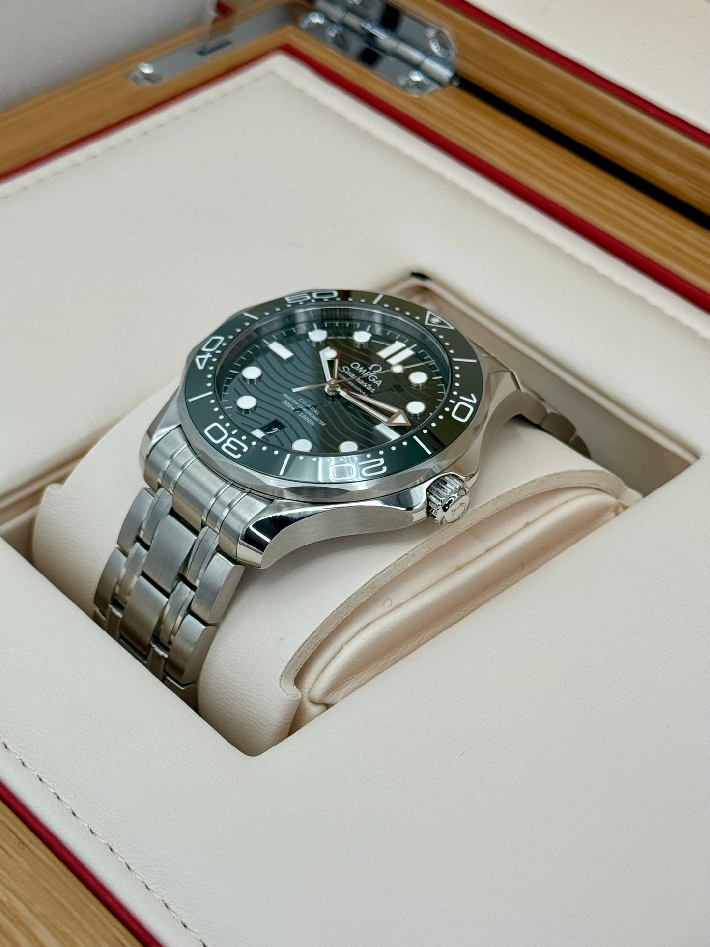 NEW 2023 Omega Seamaster Diver 300M 42mm 21030422110001 Green Dial - MyWatchLLC