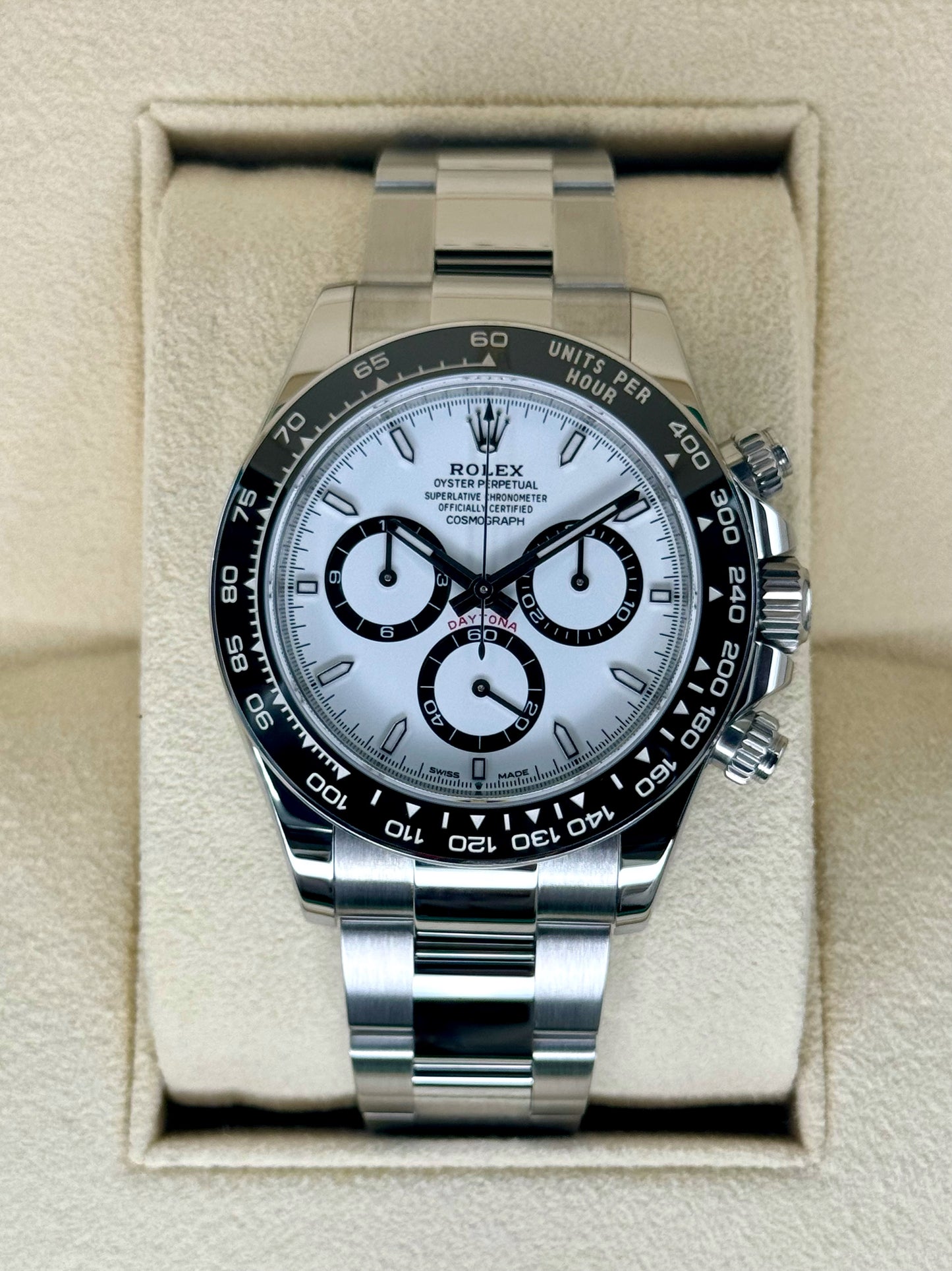 2024 Rolex Daytona 40mm 126500LN Stainless Steel Panda Dial