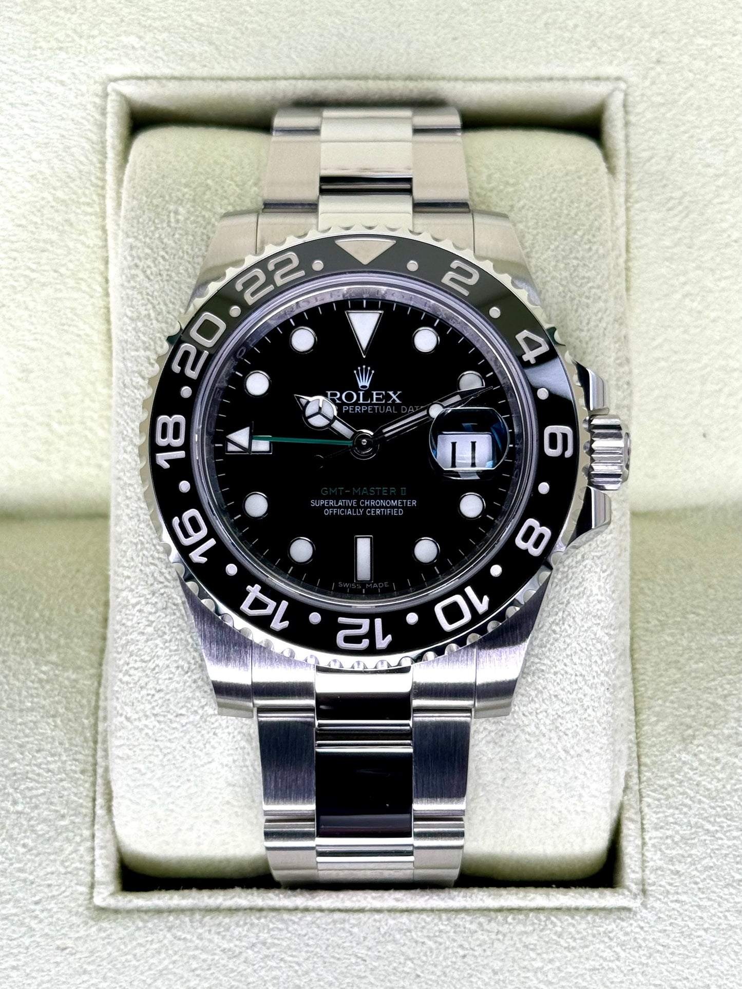 2012 GMT-Master II 40mm 116710LN Stainless Steel Black Dial - MyWatchLLC