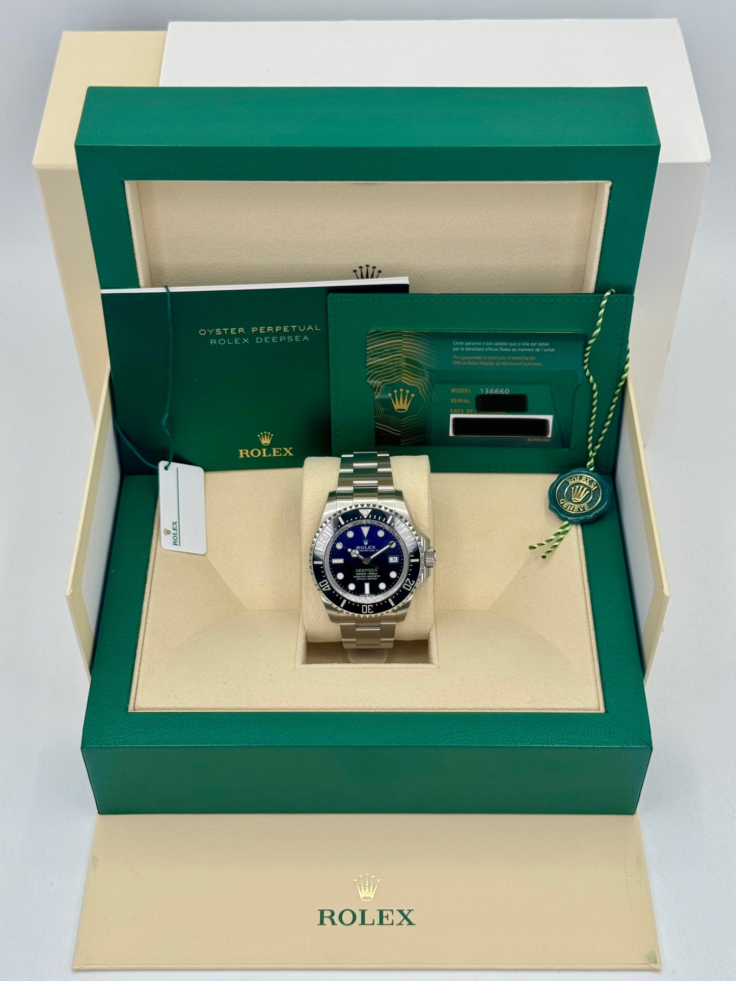 NEW 2024 Rolex Deepsea James Cameron 44mm 136660 Blue Dial