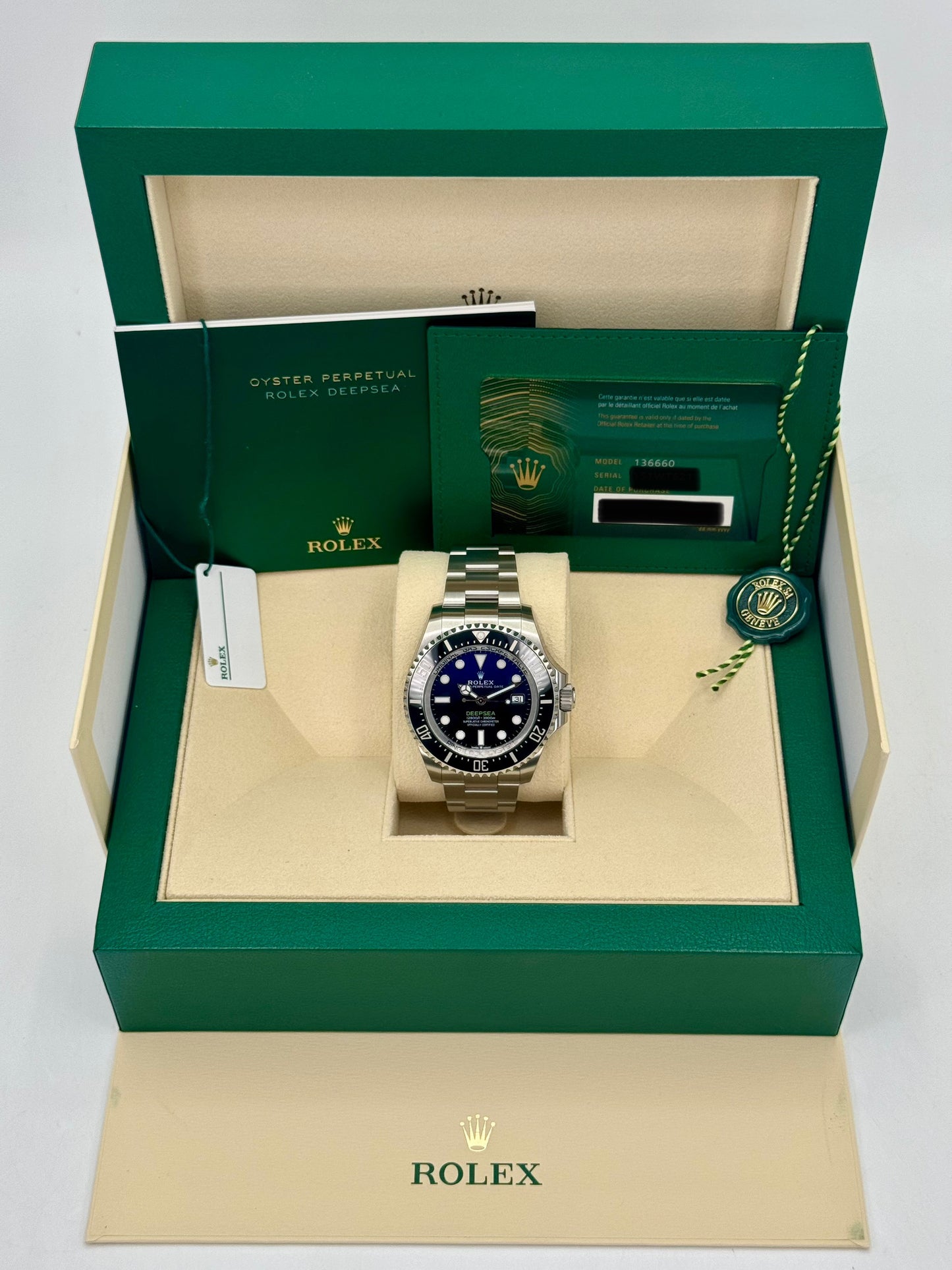 NEW 2024 Rolex Deepsea James Cameron 44mm 136660 Blue Dial