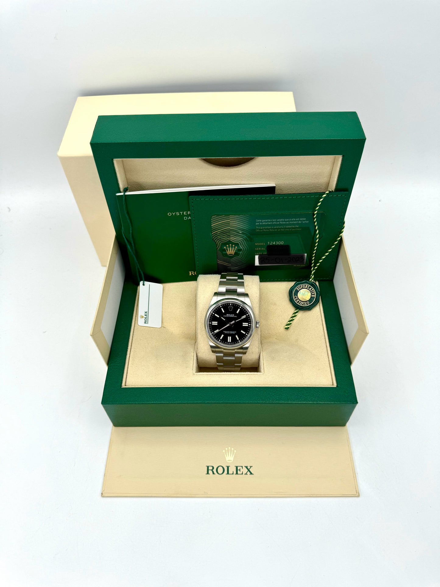 2023 Rolex Oyster Perpetual 41mm 124300 Black Dial - MyWatchLLC
