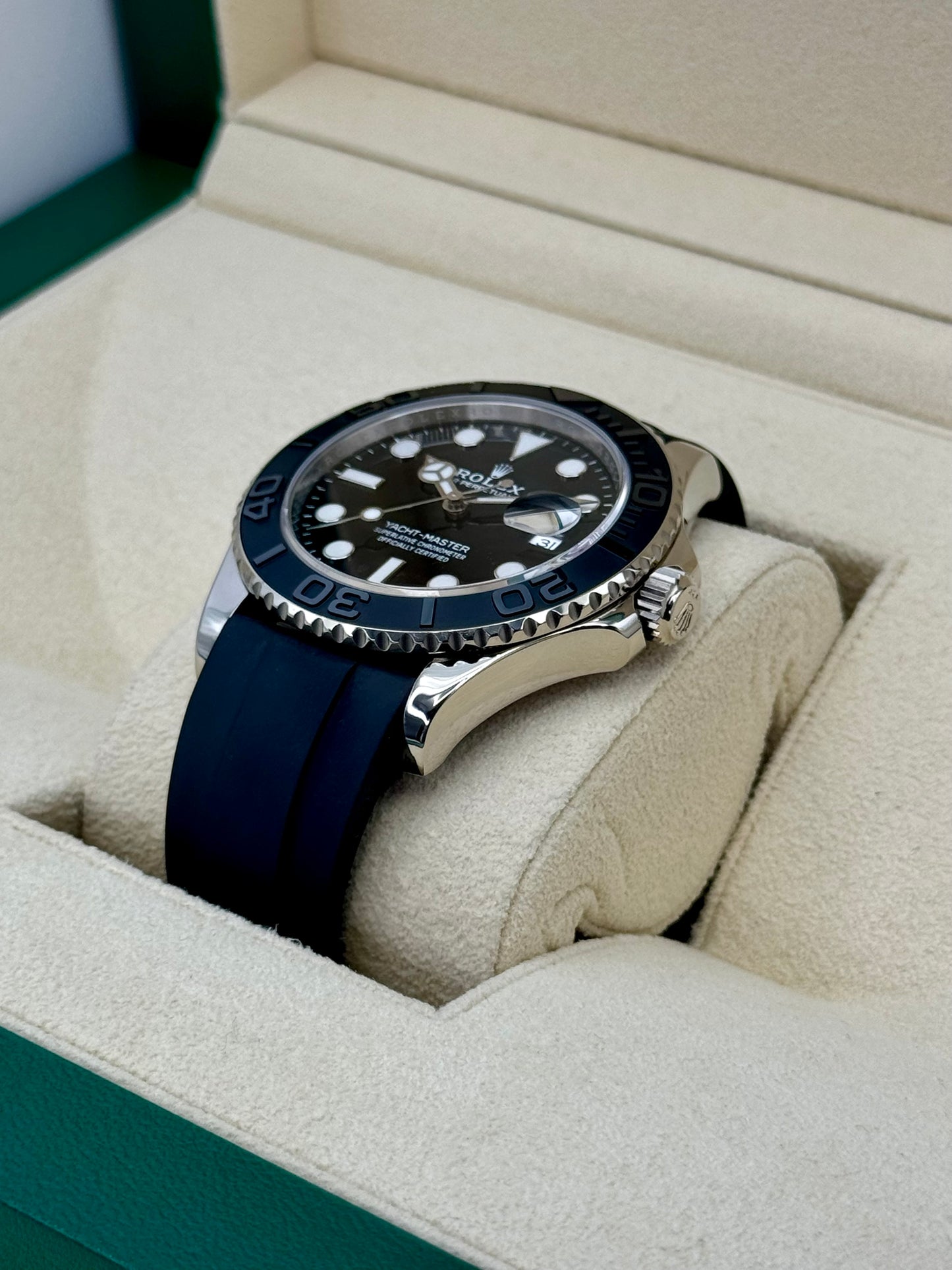 2023 Rolex Yacht-Master 42mm 226659 White Gold Oysterflex Black Dial