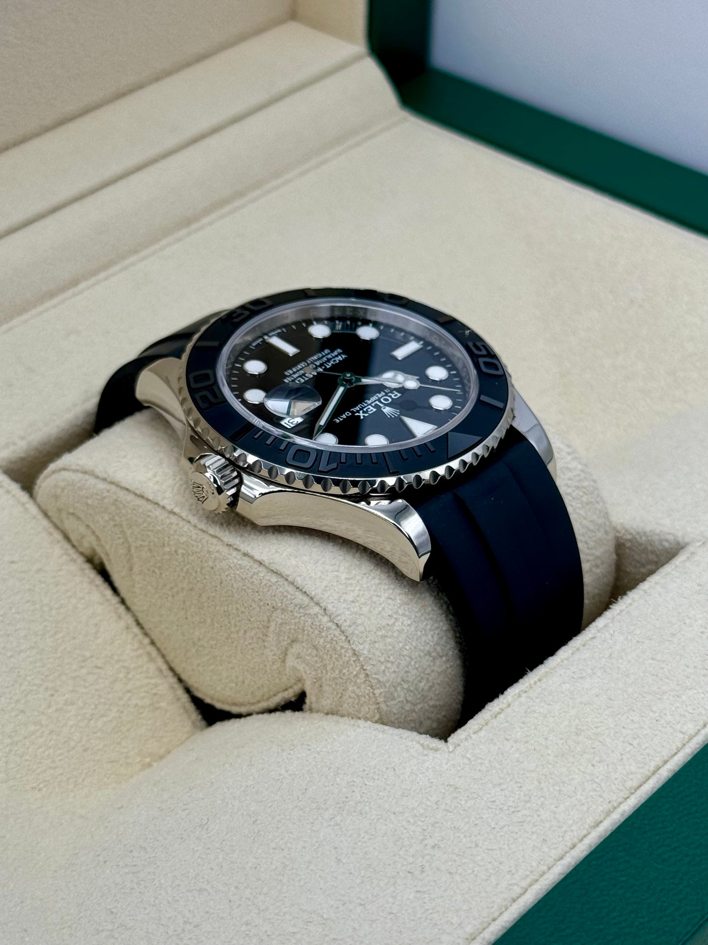 2023 Rolex Yacht-Master 42mm 226659 White Gold Oysterflex Black Dial