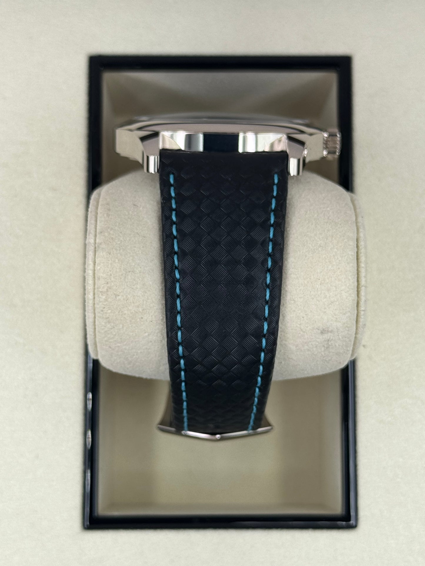 2025 Patek Philippe Calatrava Blue 6007G White Gold Black Dial