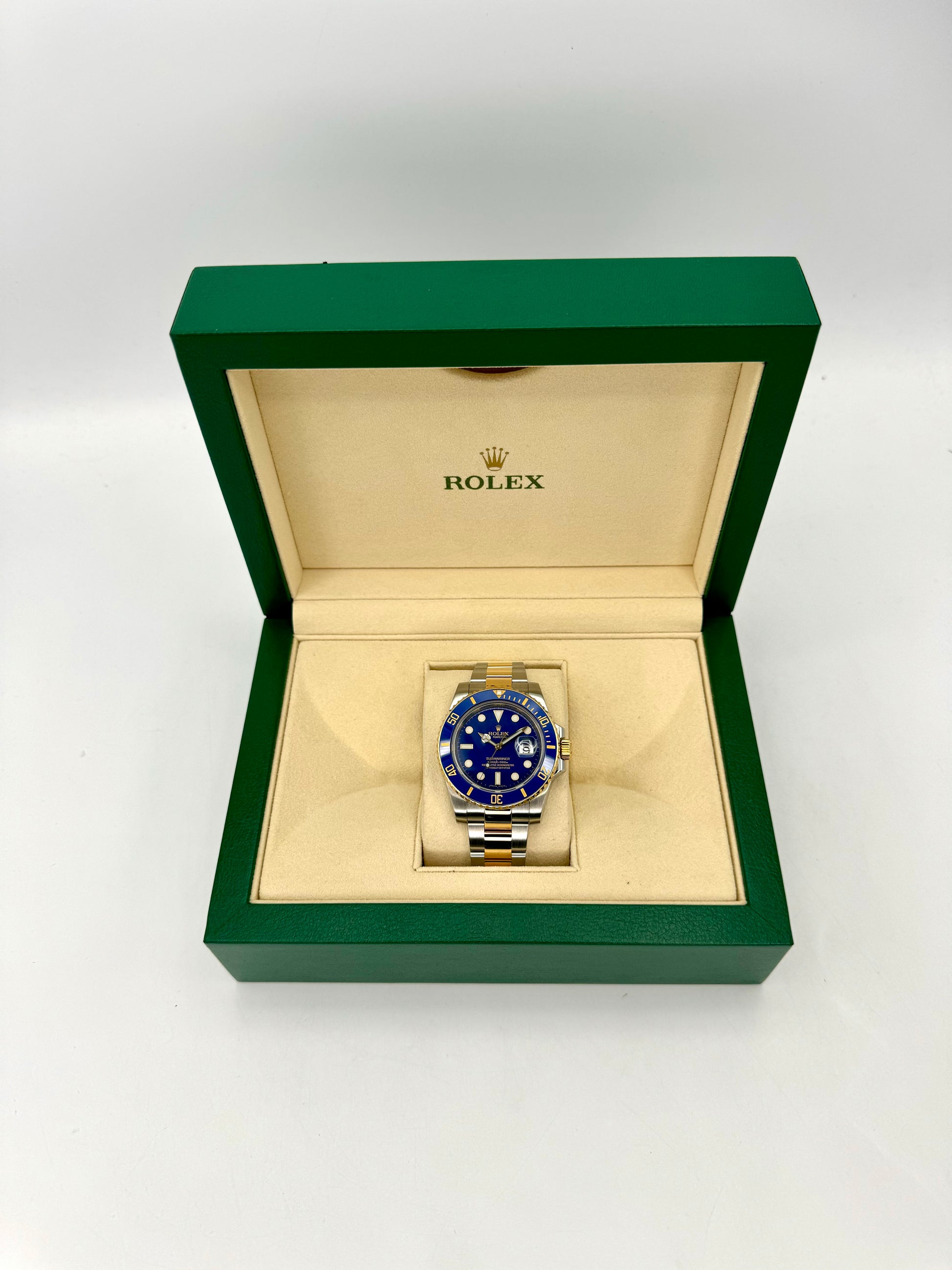 Rolex Submariner “Bluesy” 40mm 116613LB Two-Tone Flat Blue Dial - MyWatchLLC