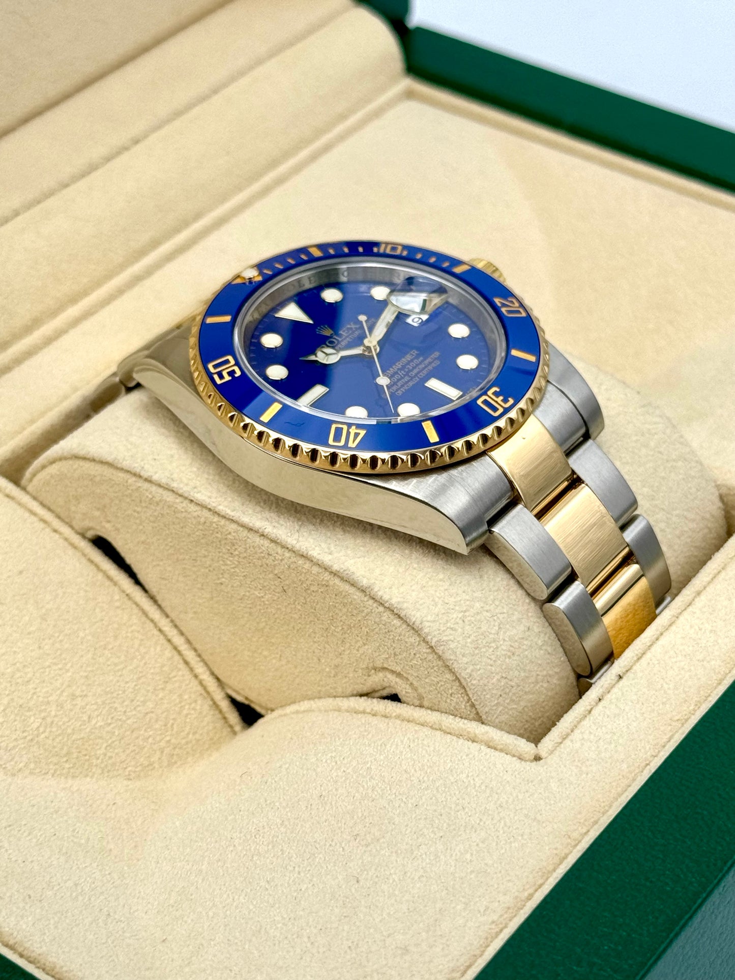 Rolex Submariner “Bluesy” 40mm 116613LB Two-Tone Flat Blue Dial - MyWatchLLC