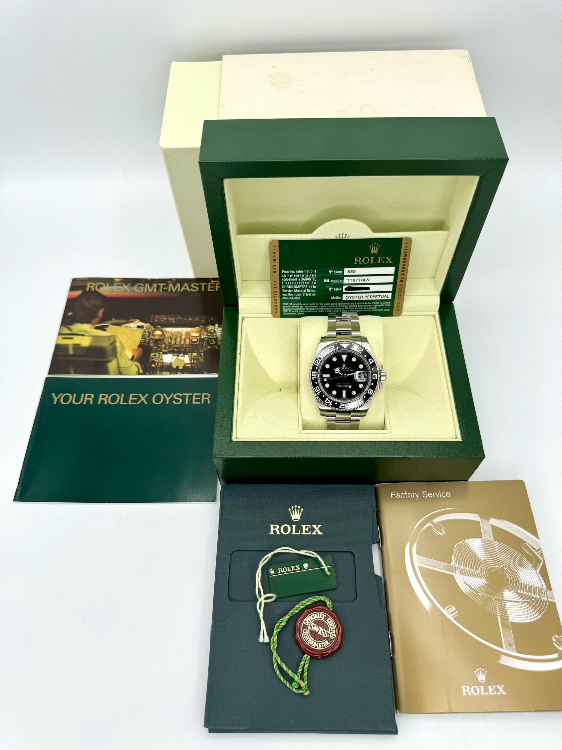 2010 Rolex GMT-Master II 40mm 116710LN Stainless Steel Black Dial - MyWatchLLC