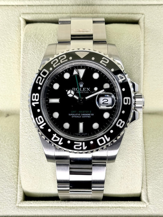 2010 Rolex GMT-Master II 40mm 116710LN Stainless Steel Black Dial - MyWatchLLC