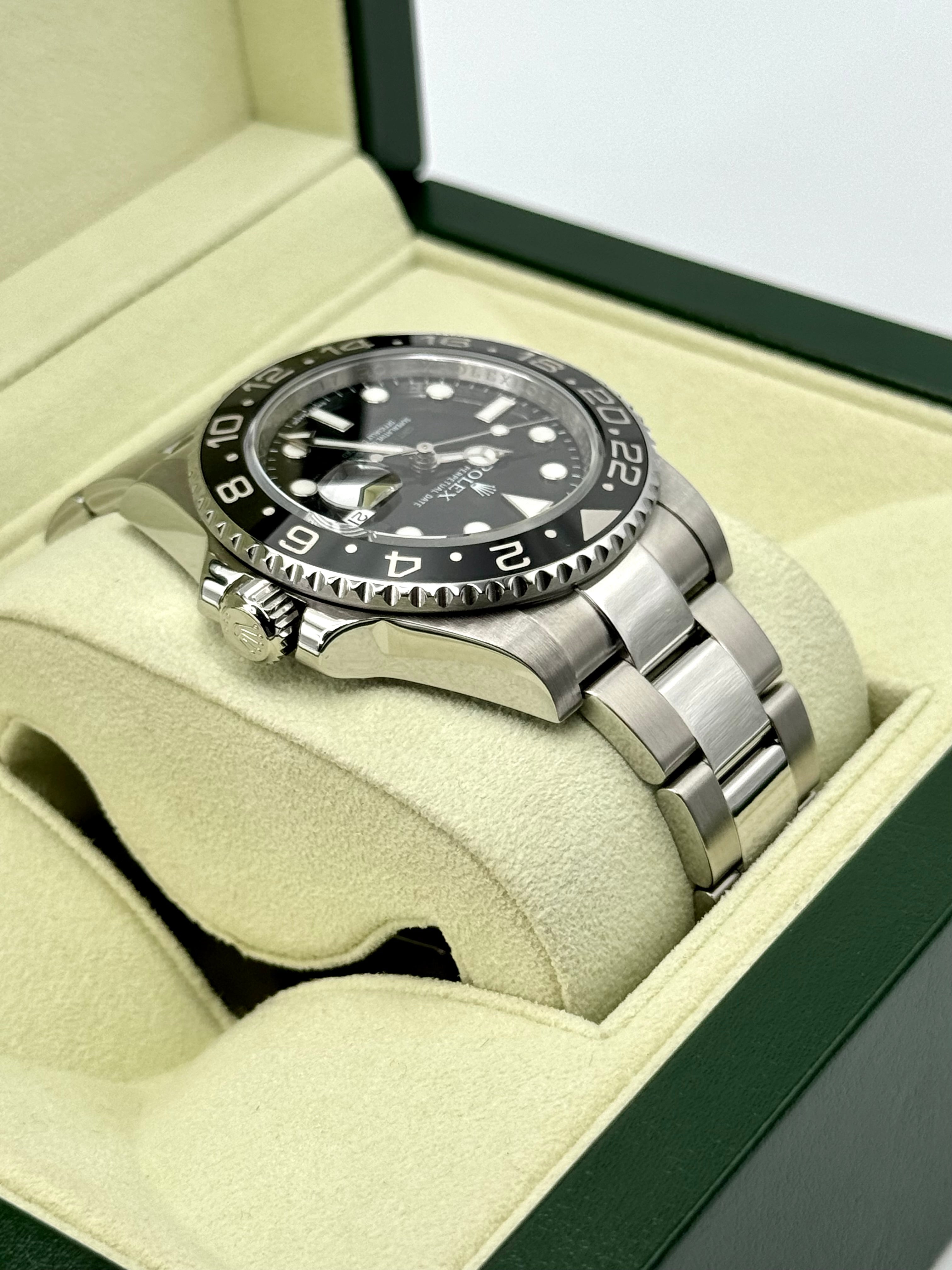 2012 Rolex GMT Master II 40mm 116710LN Stainless Steel Black Dial