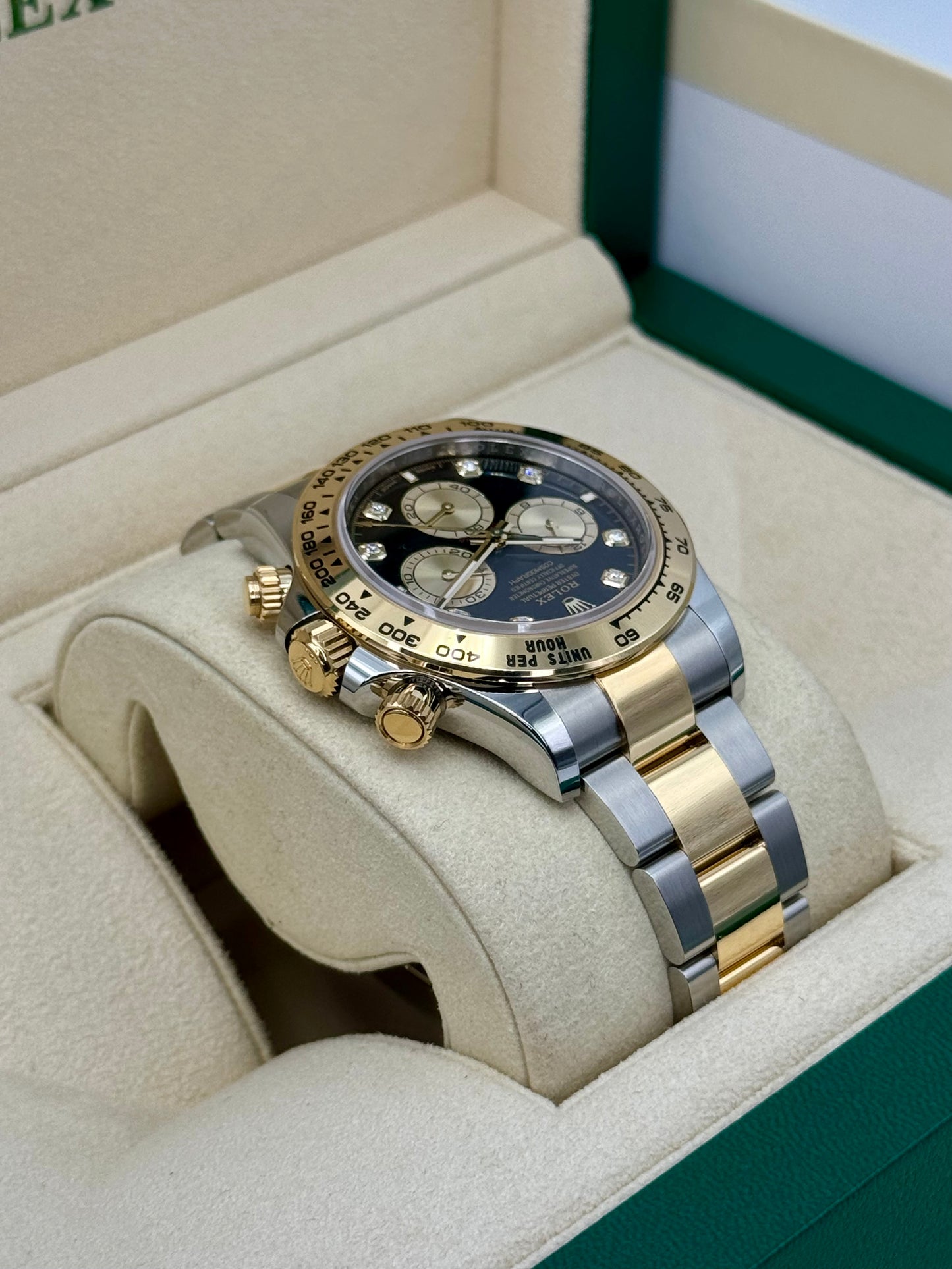 NEW 2024 Rolex Daytona 40mm 126503 Two-Tone Black Diamond Dial