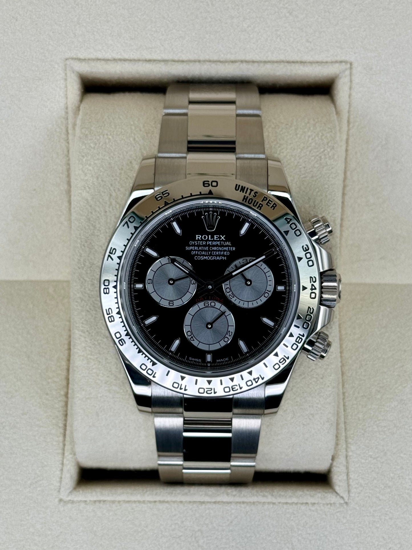 2024 Rolex Daytona 40mm 126509 White Gold Black Dial