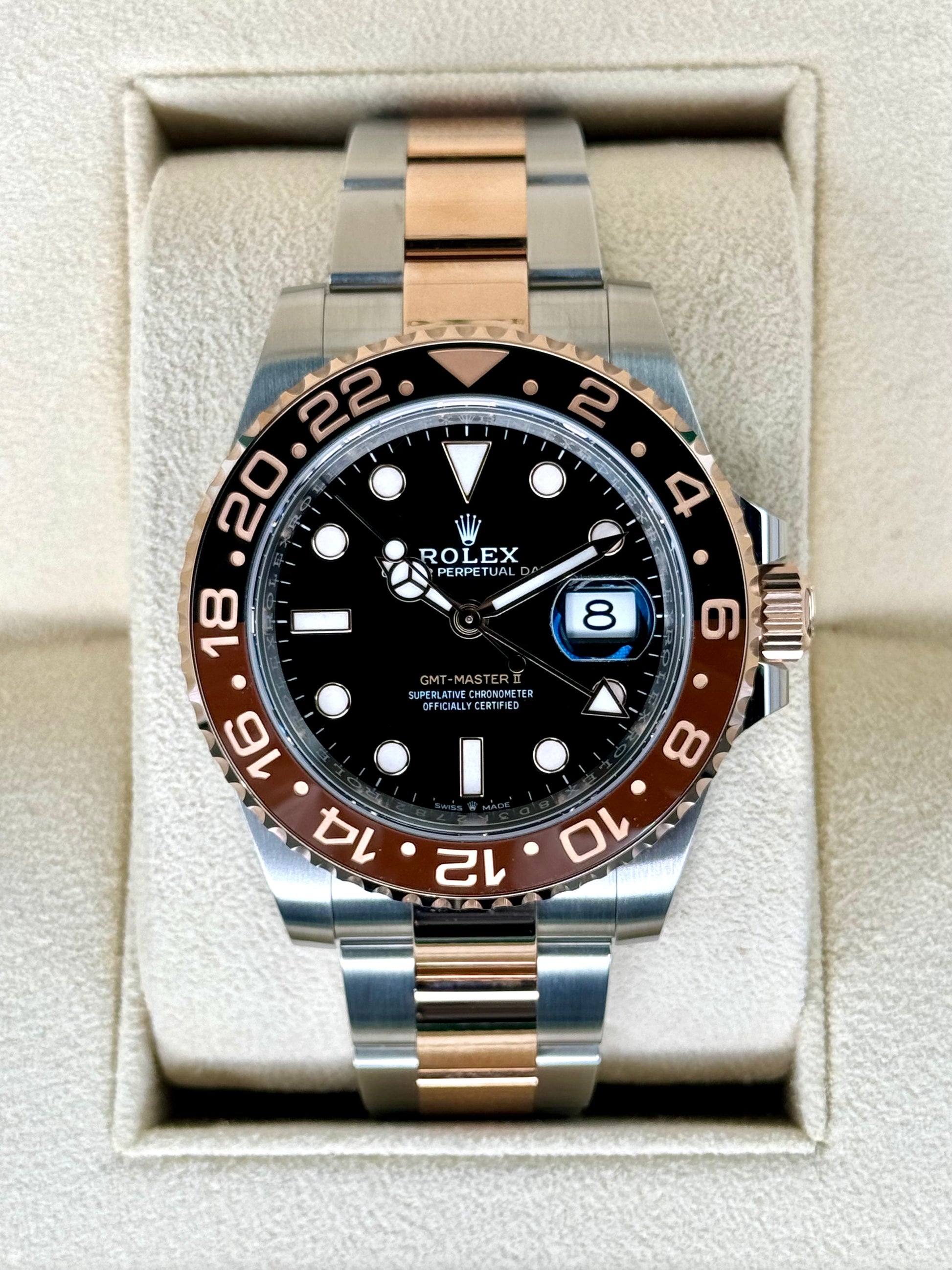 NEW 2023 Rolex GMT-Master II "Rootbeer" 40mm 126711CHNR Black Dial - MyWatchLLC