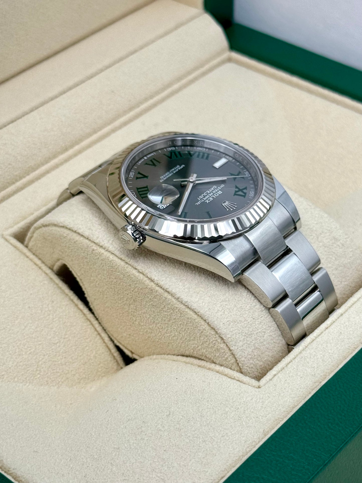 2022 Rolex Datejust 41mm 126334 Stainless Steel Oyster Wimbeldon Dial - MyWatchLLC