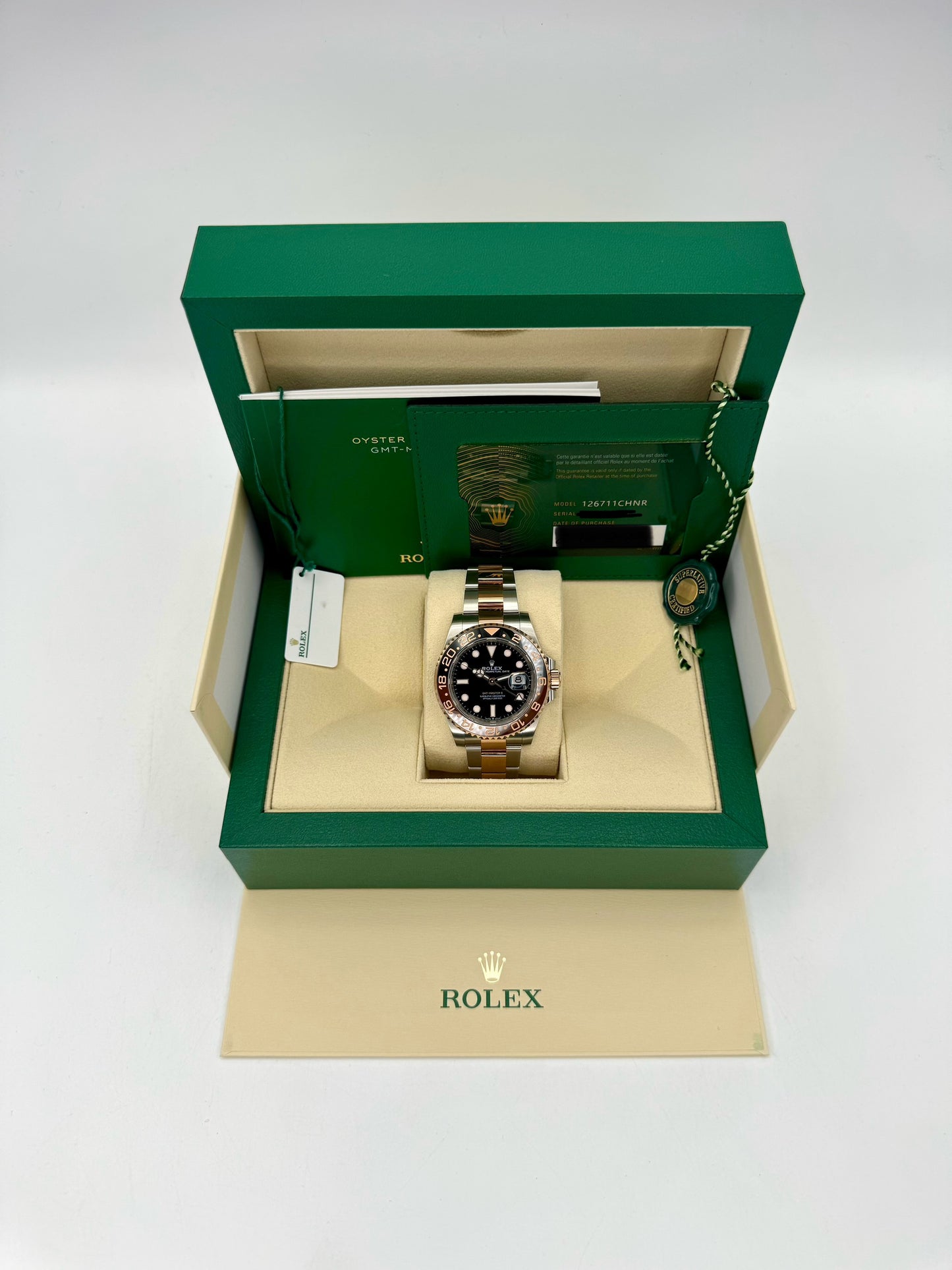 NEW 2023 Rolex GMT-Master II "Rootbeer" 40mm 126711CHNR Black Dial - MyWatchLLC