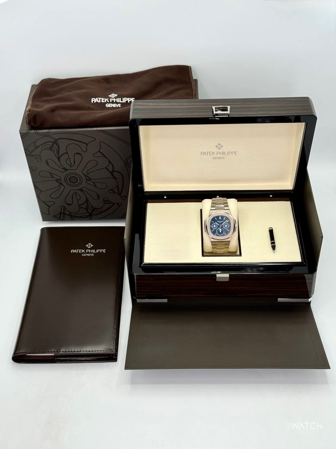 2024 Patek Philippe Nautilus Perpetual Calendar 40mm 5740/1G-001 Blue Dial - MyWatchLLC