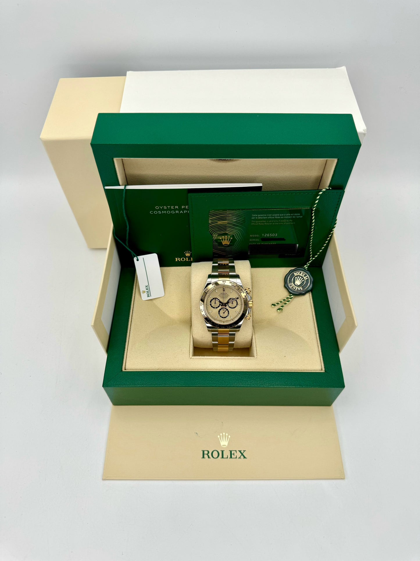 2023 Rolex Daytona 40mm 126503 Two-Tone Champagne Dial - MyWatchLLC