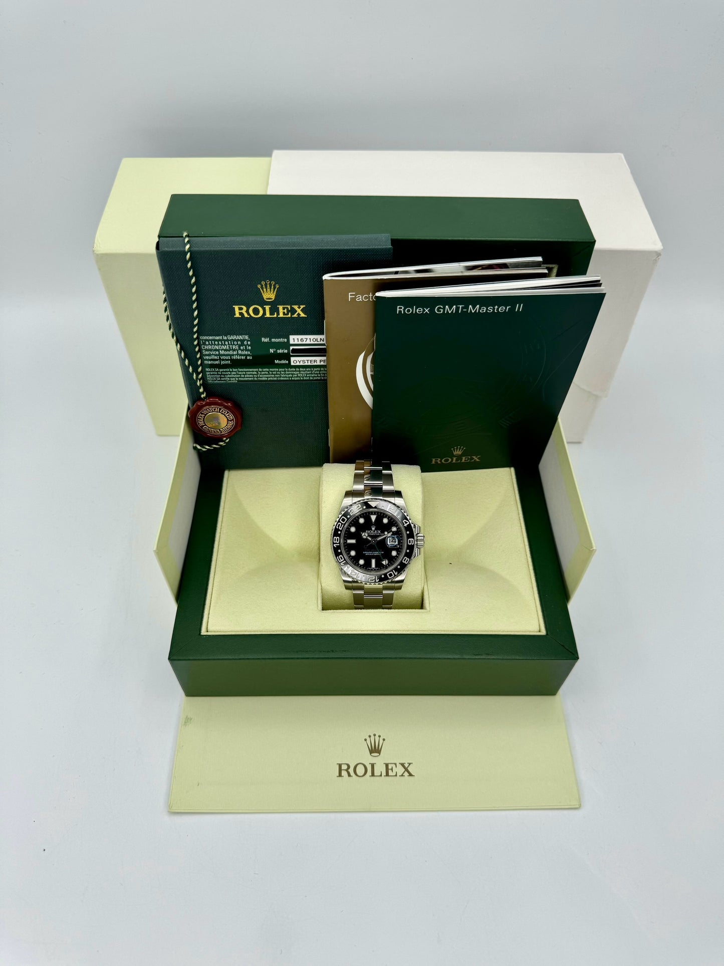 2014 Rolex GMT-Master II 40mm Stainless Steel Black Dial - MyWatchLLC