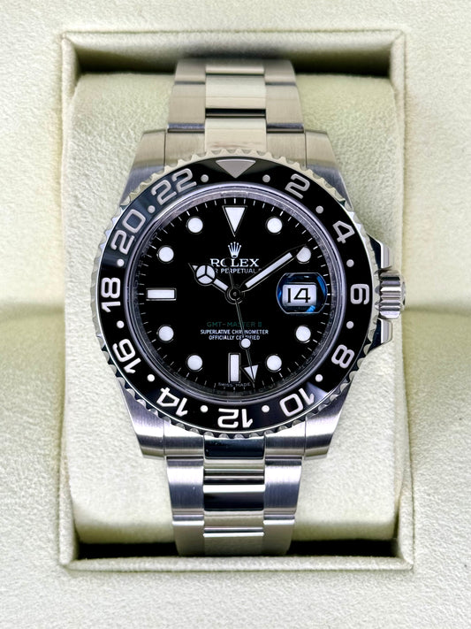 2014 Rolex GMT-Master II 40mm Stainless Steel Black Dial - MyWatchLLC