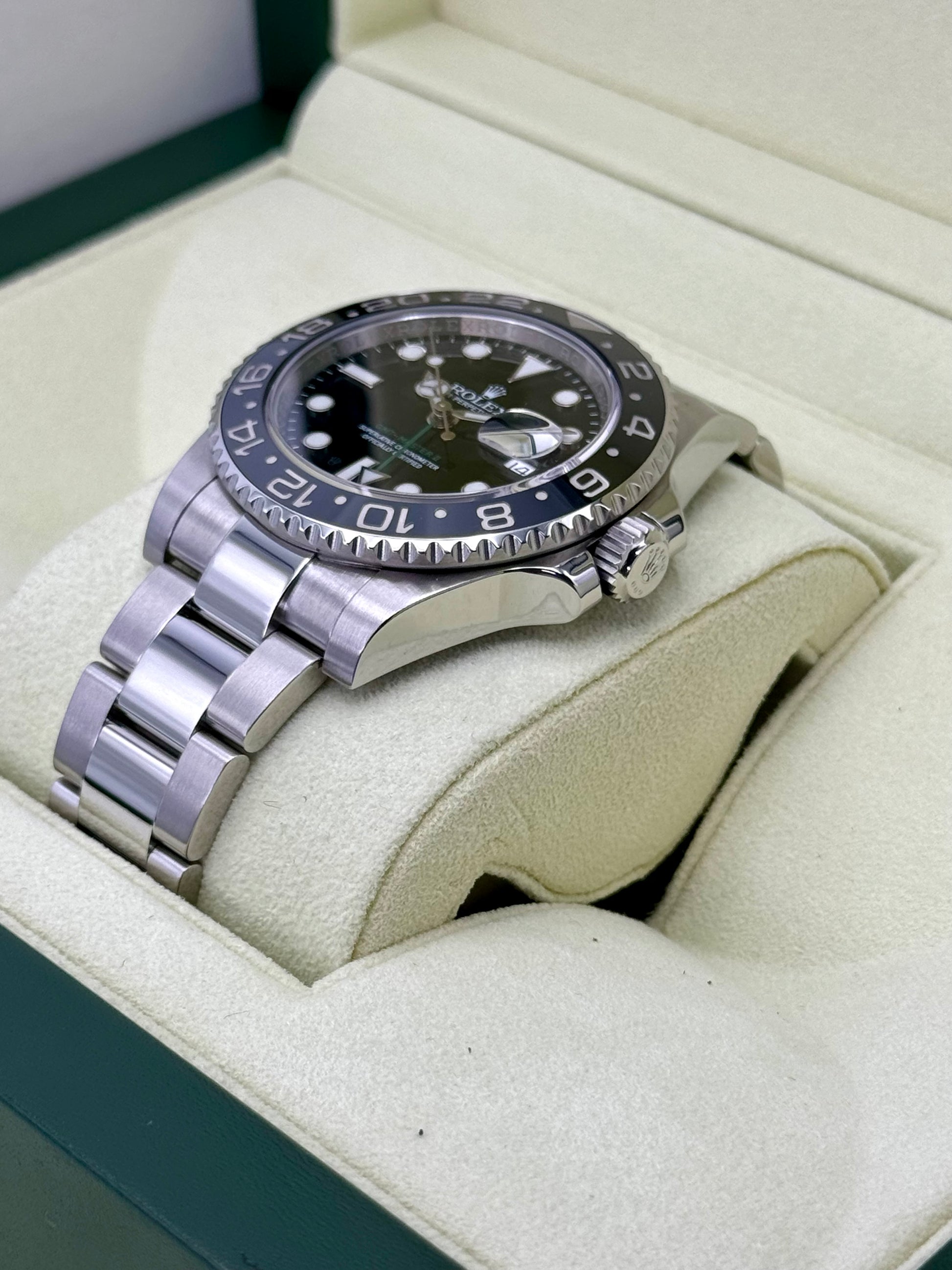 2014 Rolex GMT-Master II 40mm Stainless Steel Black Dial - MyWatchLLC