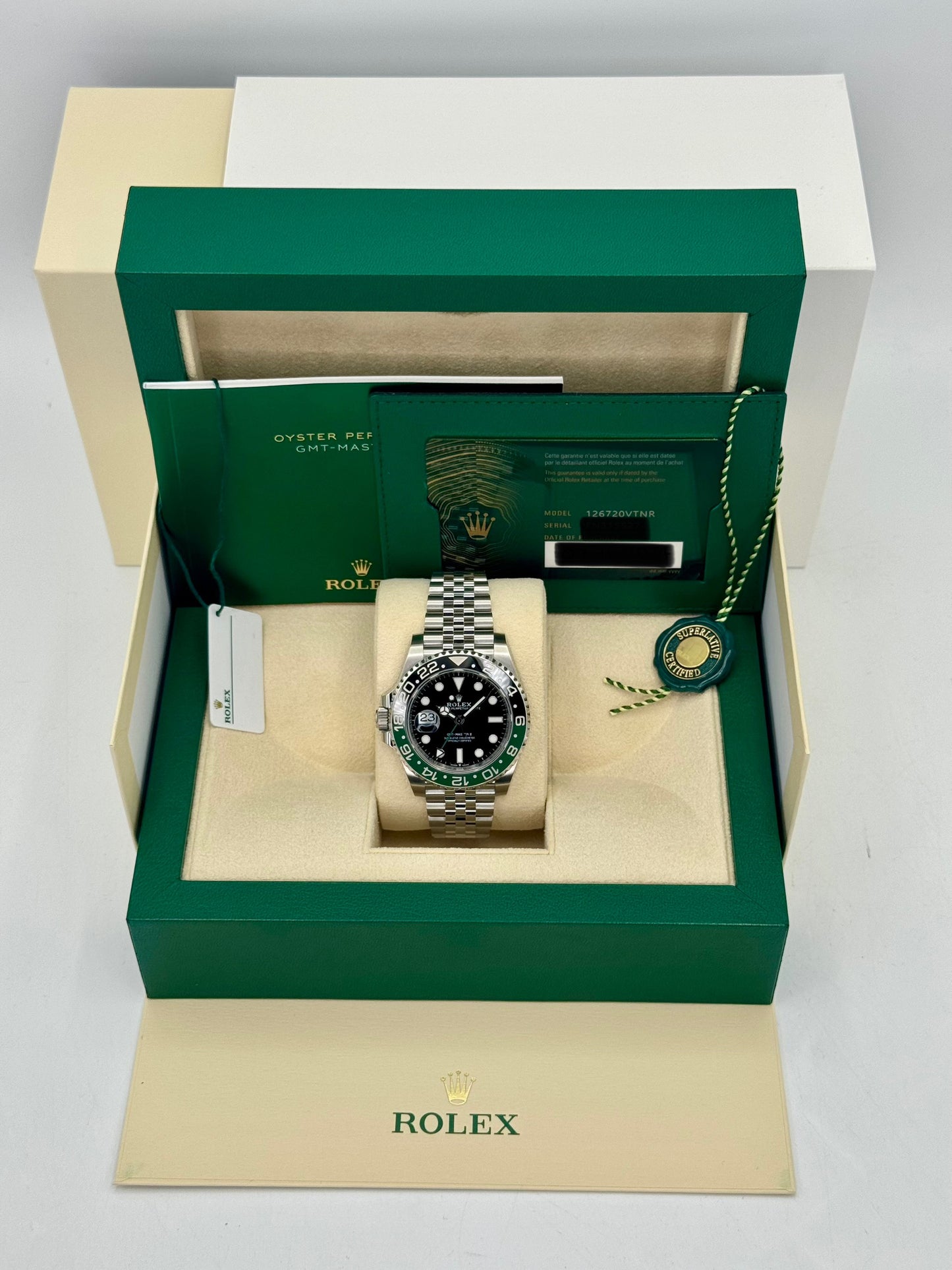 NEW 2024 Rolex GMT-Master II "Sprite" 40mm 126720VTNR Jubilee