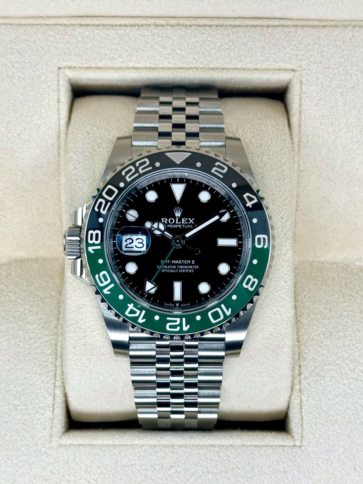 NEW 2024 Rolex GMT-Master II "Sprite" 40mm 126720VTNR Jubilee